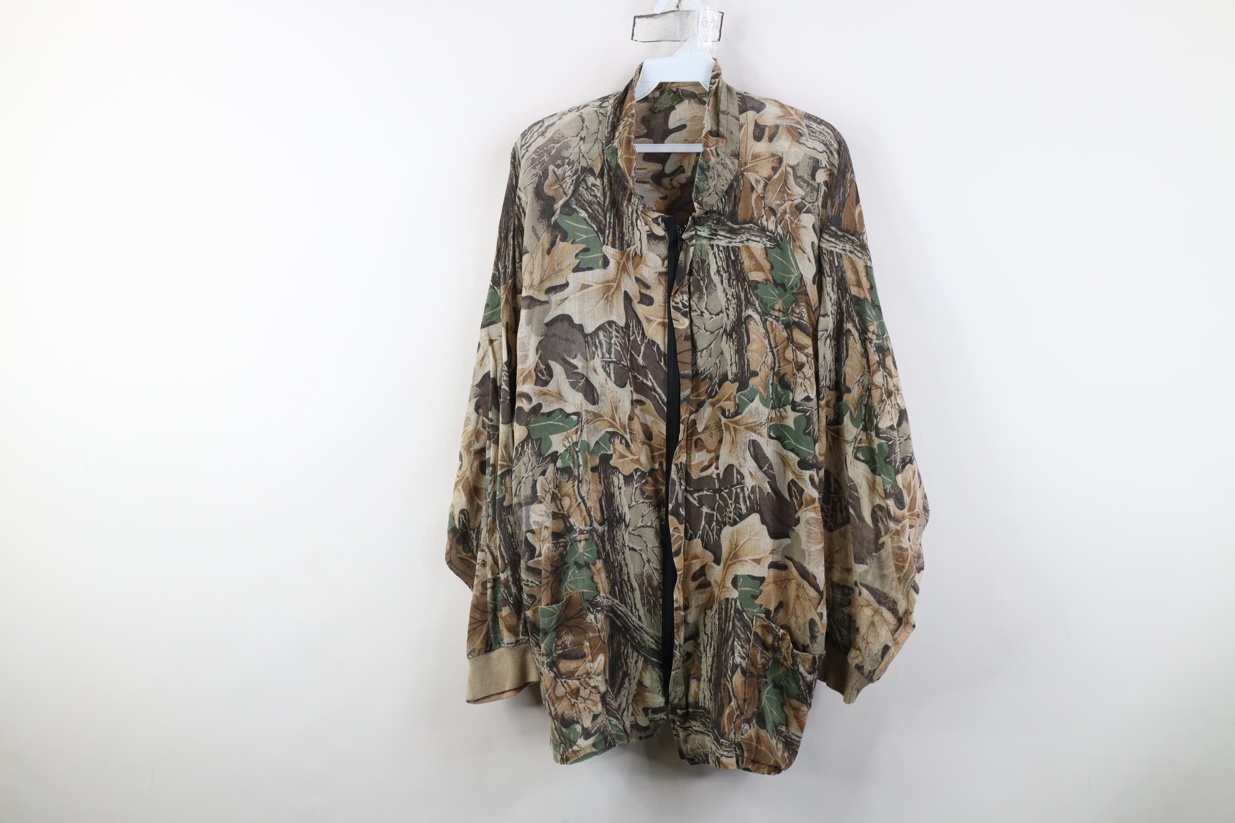 Vintage Vintage 90s Streetwear Camouflage Full Zip Jacket USA Size US XL / EU 56 / 4 - 1 Thumbnail