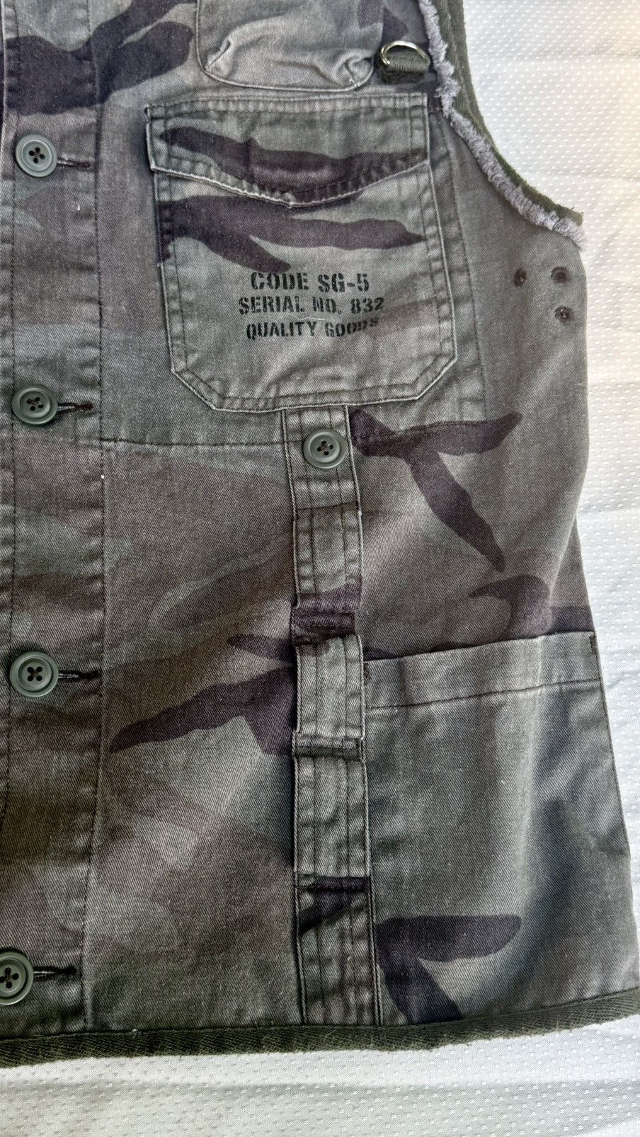 Other Archive Emergency Exit Y2K Tactical Utility Camo Vest Size US XXS / EU 40 - 6 Thumbnail