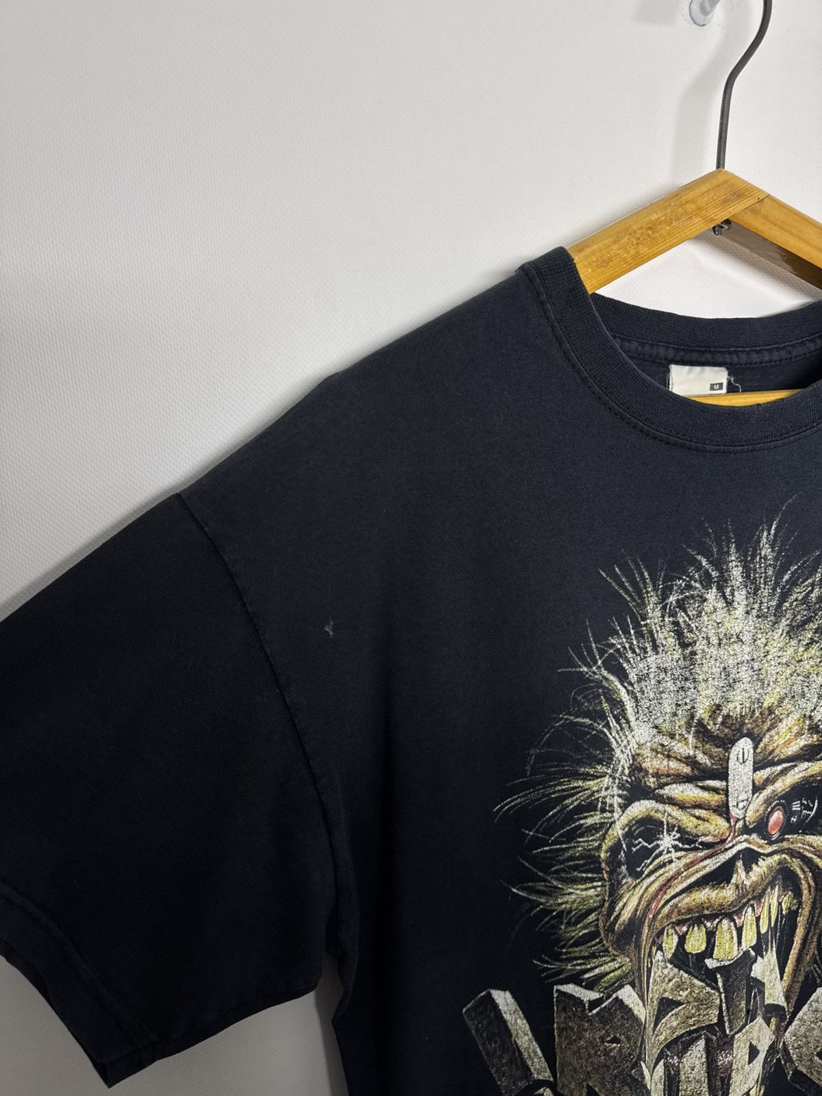 Iron Maiden Vintage 1989 Iron Maiden Eddie Crunch Black T-shirt Size US M / EU 48-50 / 2 - 7 Thumbnail