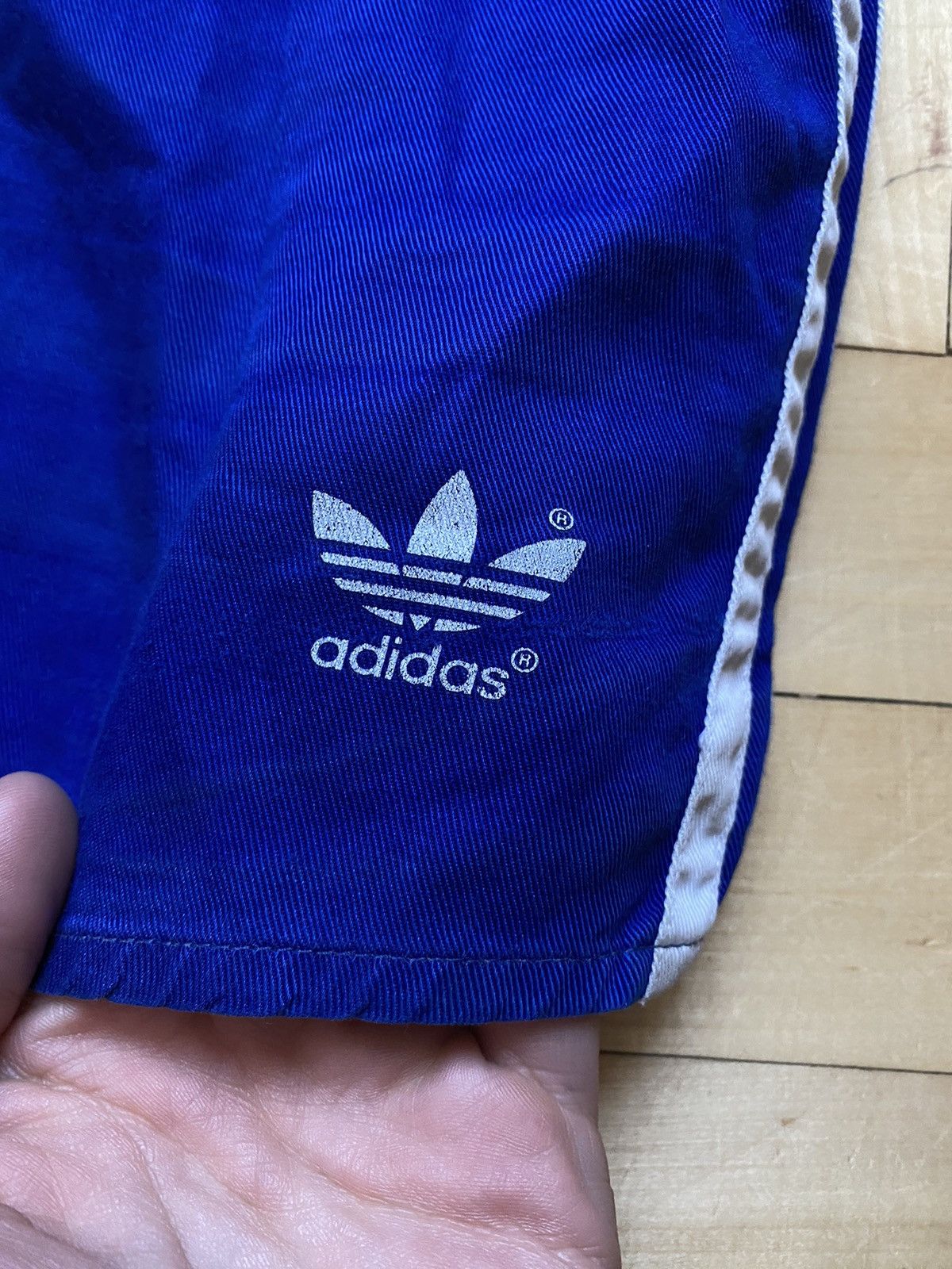 Adidas × Vintage Adidas 80s Vintage Football Soccer Shorts Vintage Cotton Size US 32 / EU 48 - 2 Thumbnail