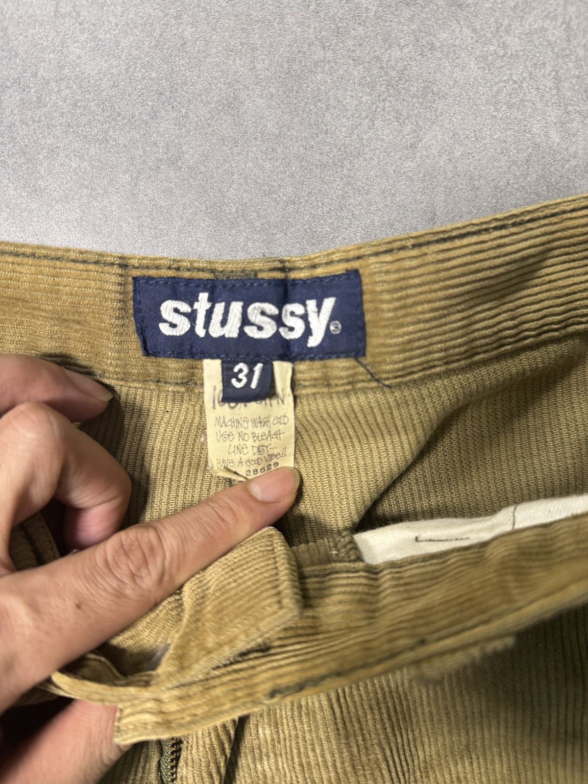 Stussy Vintage Rare Stussy Corduroy Cargo Pants Skate Size US 31 - 4 Thumbnail