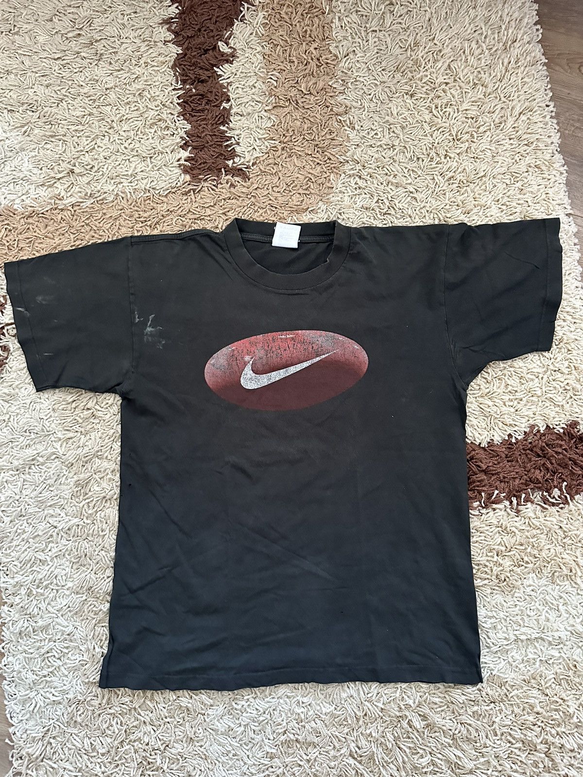 Vintage 🔥VINTAGE TRASHED DISTRESSED NIKE BIG LOGO T-SHIRT🔥 Size US M / EU 48-50 / 2 - 1 Thumbnail