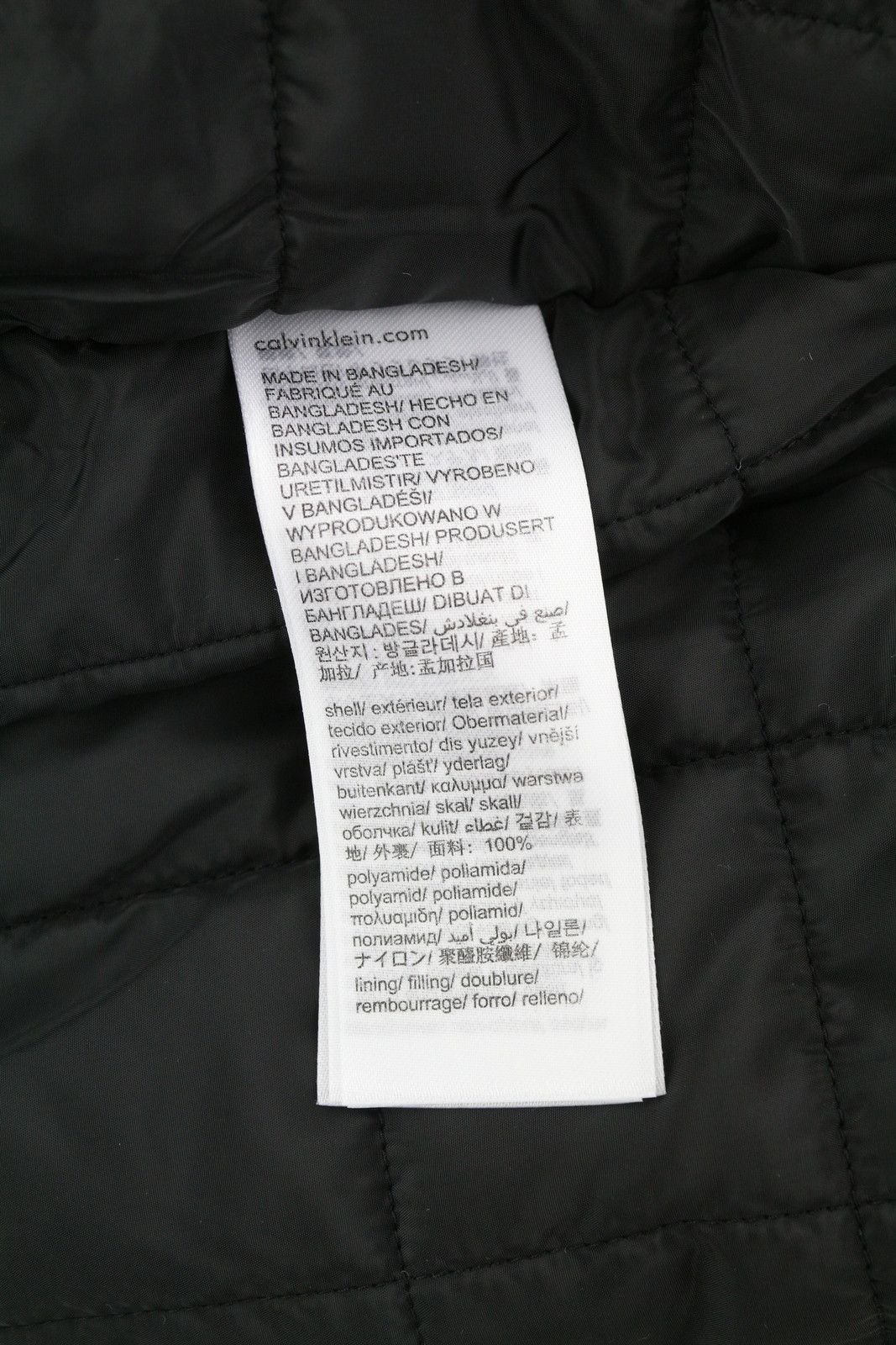 Calvin Klein M Black Logo Print Insulated Loose Fit Bomber 86393 Size US M / EU 48-50 / 2 - 10 Thumbnail