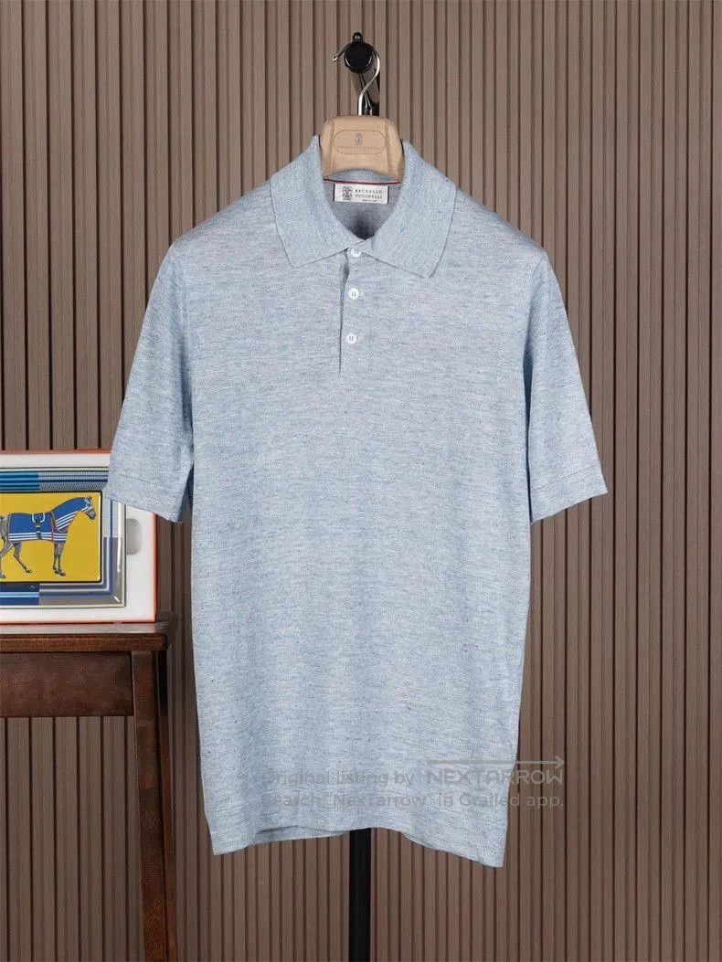 Brunello Cucinelli Brunello Cucinelli Men's Knit Polo Shirt. Size US M / EU 48-50 / 2 - 1 Thumbnail