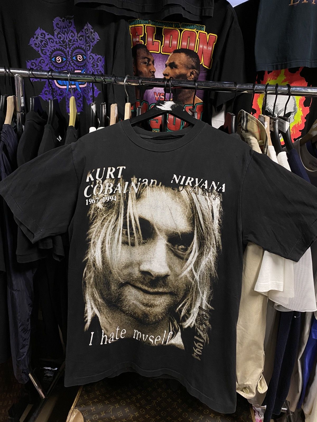 Band Tees × Vintage Vintage 90’s Kurt Cobain Band Tee Shirt Large Size US L / EU 52-54 / 3 - 2 Thumbnail
