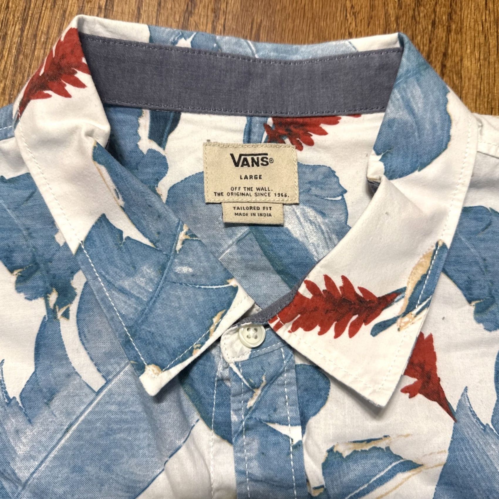 Vans VANS Button-Down Shirt Short Sleeve Hawaiian Multicolor L Large Mens C23 Size US 33 - 3 Thumbnail
