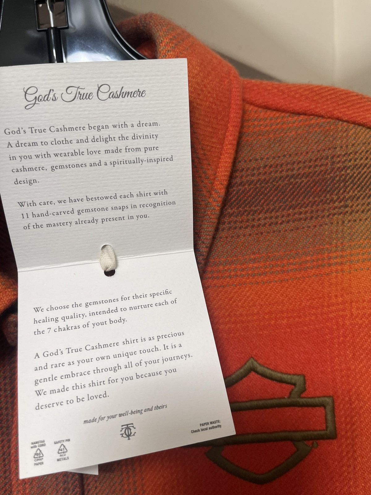 God's True Cashmere God’s True Cashmere X Harley Davidson Shirt Sz XL Size US XL / EU 56 / 4 - 12 Thumbnail