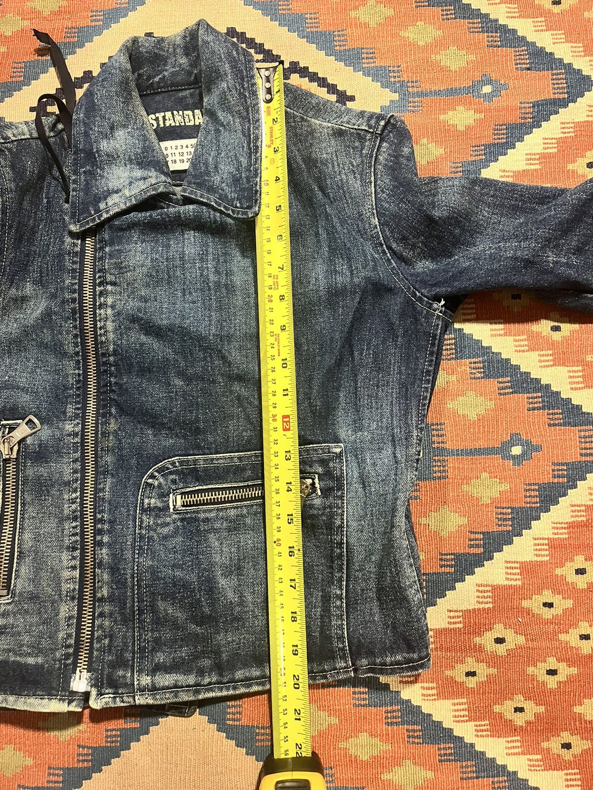 Maison Margiela Denim biker jacket cropped Size XS / US 0-2 / IT 36-38 - 9 Thumbnail