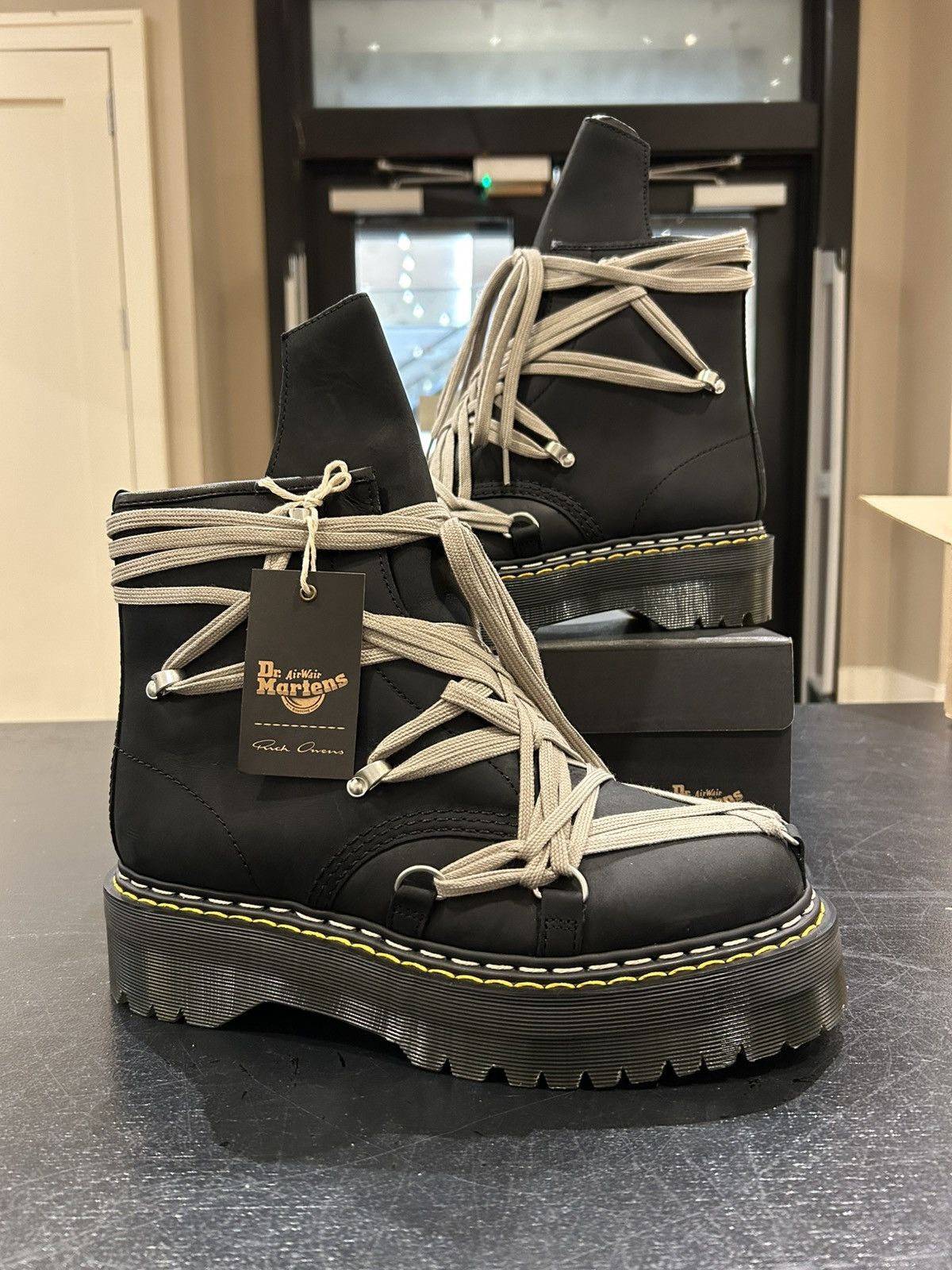 Dr. Martens × Rick Owens Rick Owens Dr. Martens Mega Lace Boots 