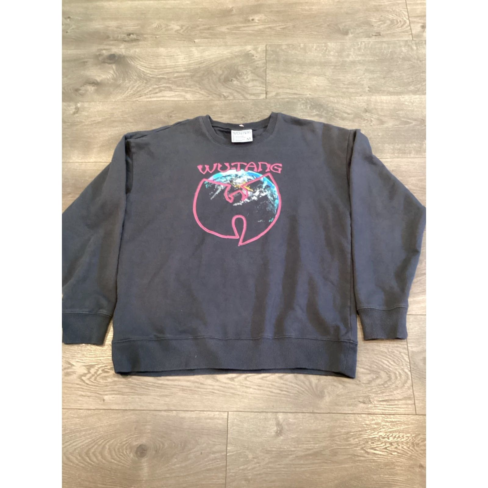 Vintage Wu-Tang Clan Earth Logo Sweatshirt Black Medium Unisex Hip Hop Graphic Pullover Long Sleeve Size US M / EU 48-50 / 2 - 3 Thumbnail
