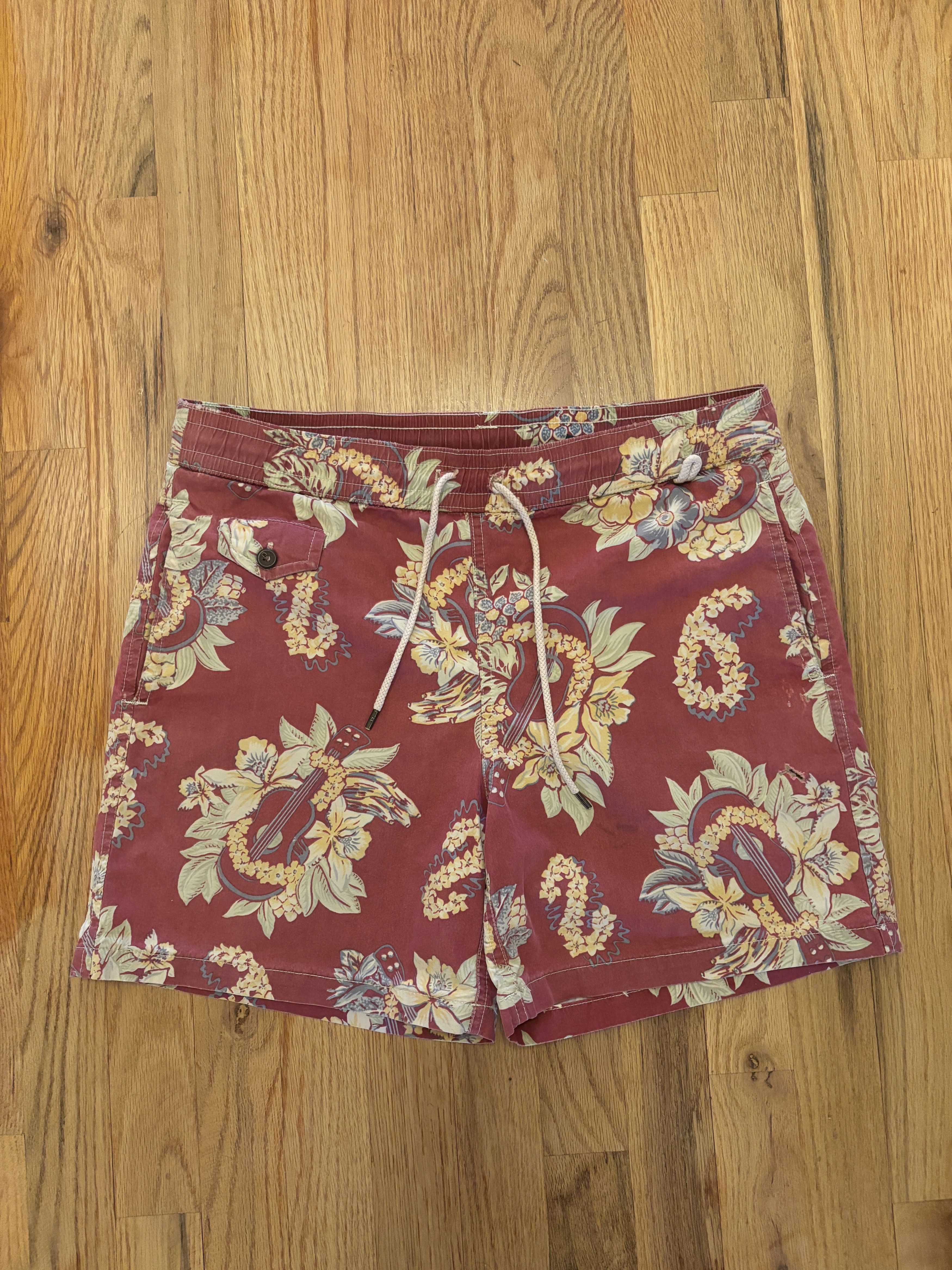 Vintage Hawaiian Swimming Trunks / Board Short Size US 30 / EU 46 - 1 Thumbnail