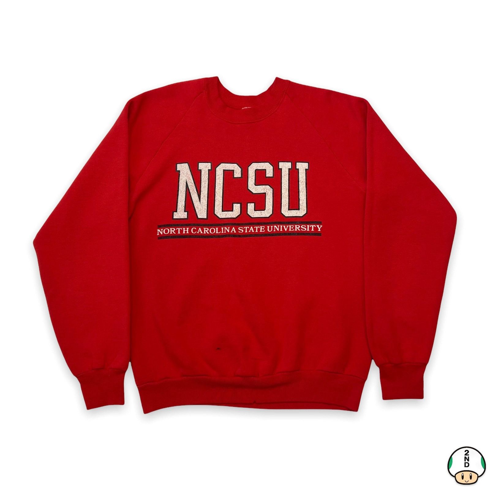 NCAA × Vintage VTG 90s University North Carolina NSCU Sweatshirt Pullover Size US S / EU 44-46 / 1 - 1 Thumbnail