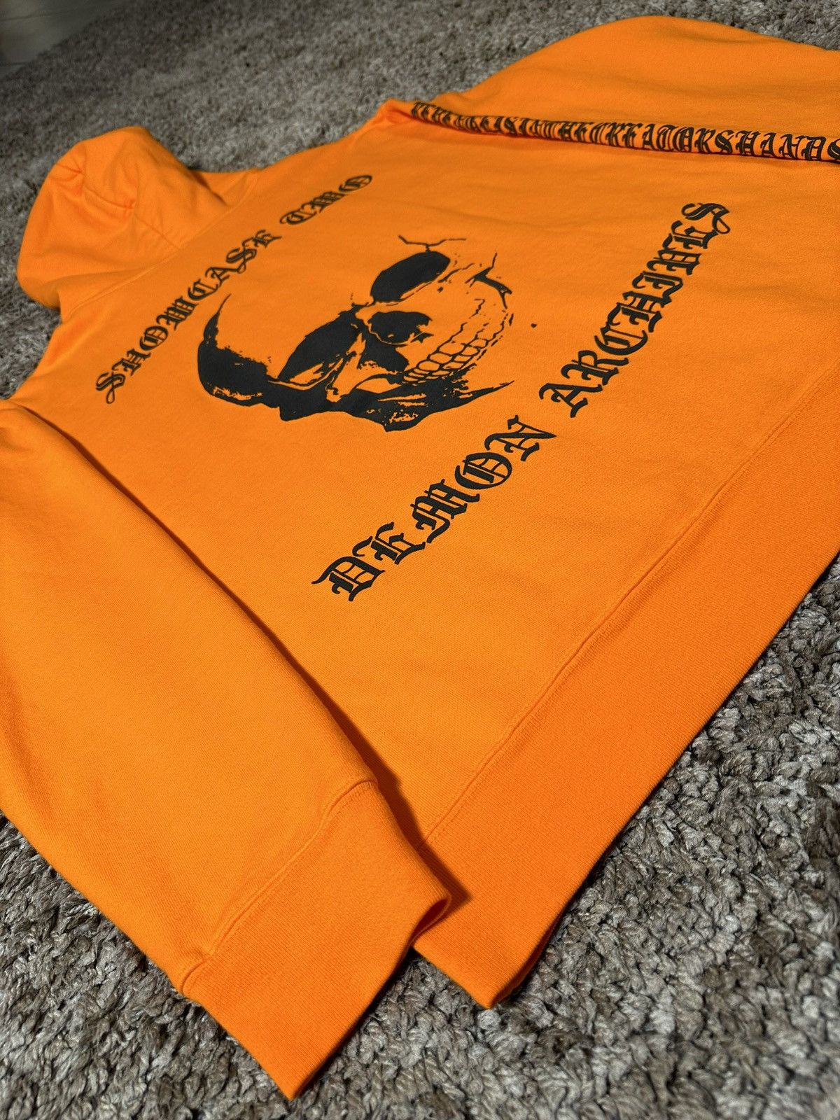 Designer × Hypebeast × Revenge Revenge ‘Demon Archives’ Orange Hoodie XL Size US XL / EU 56 / 4 - 10 Thumbnail