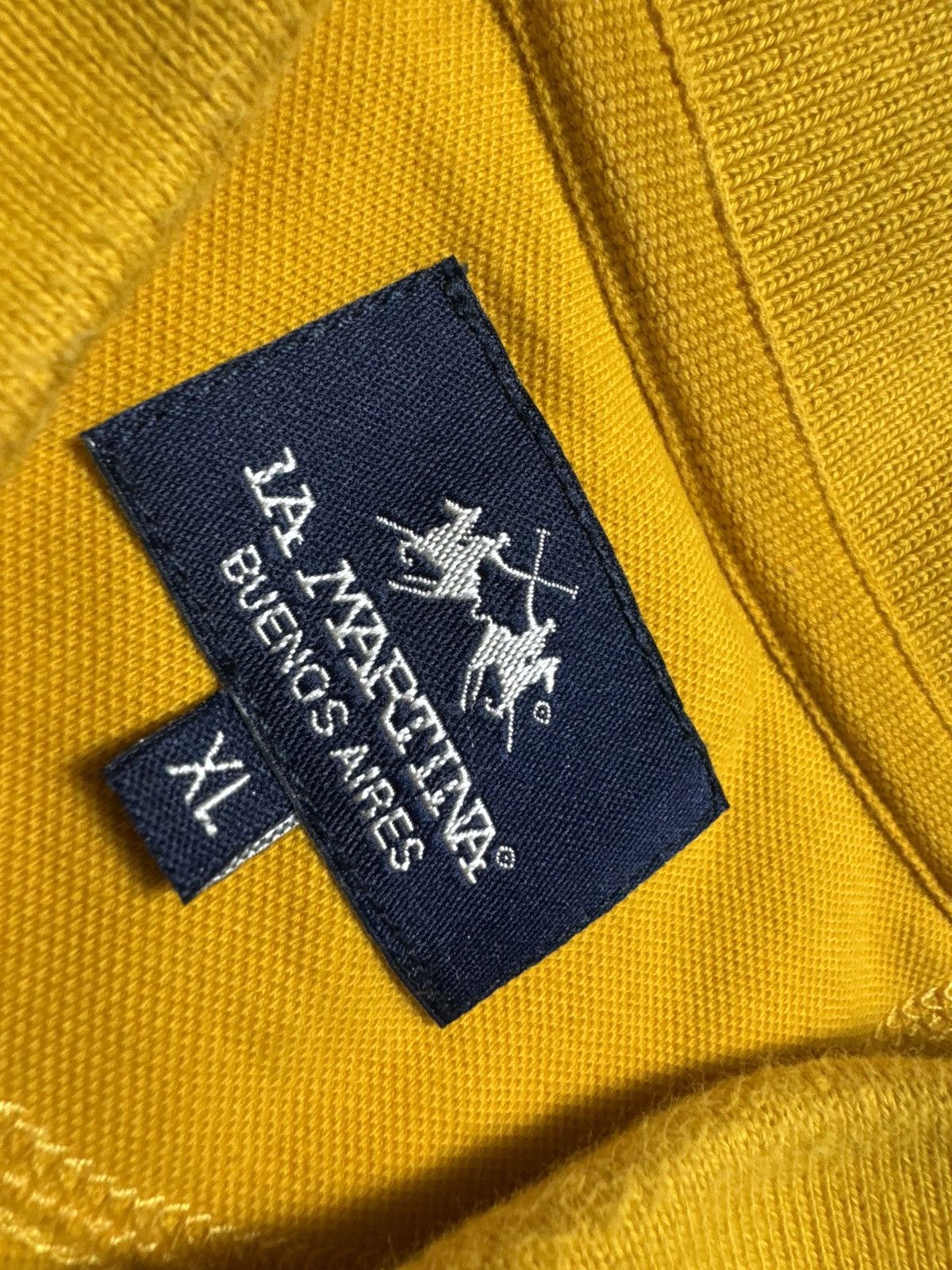 La Martina La Martina Big Logo #3 Polo Shirt Size XL Yellow Size US XL / EU 56 / 4 - 5 Thumbnail