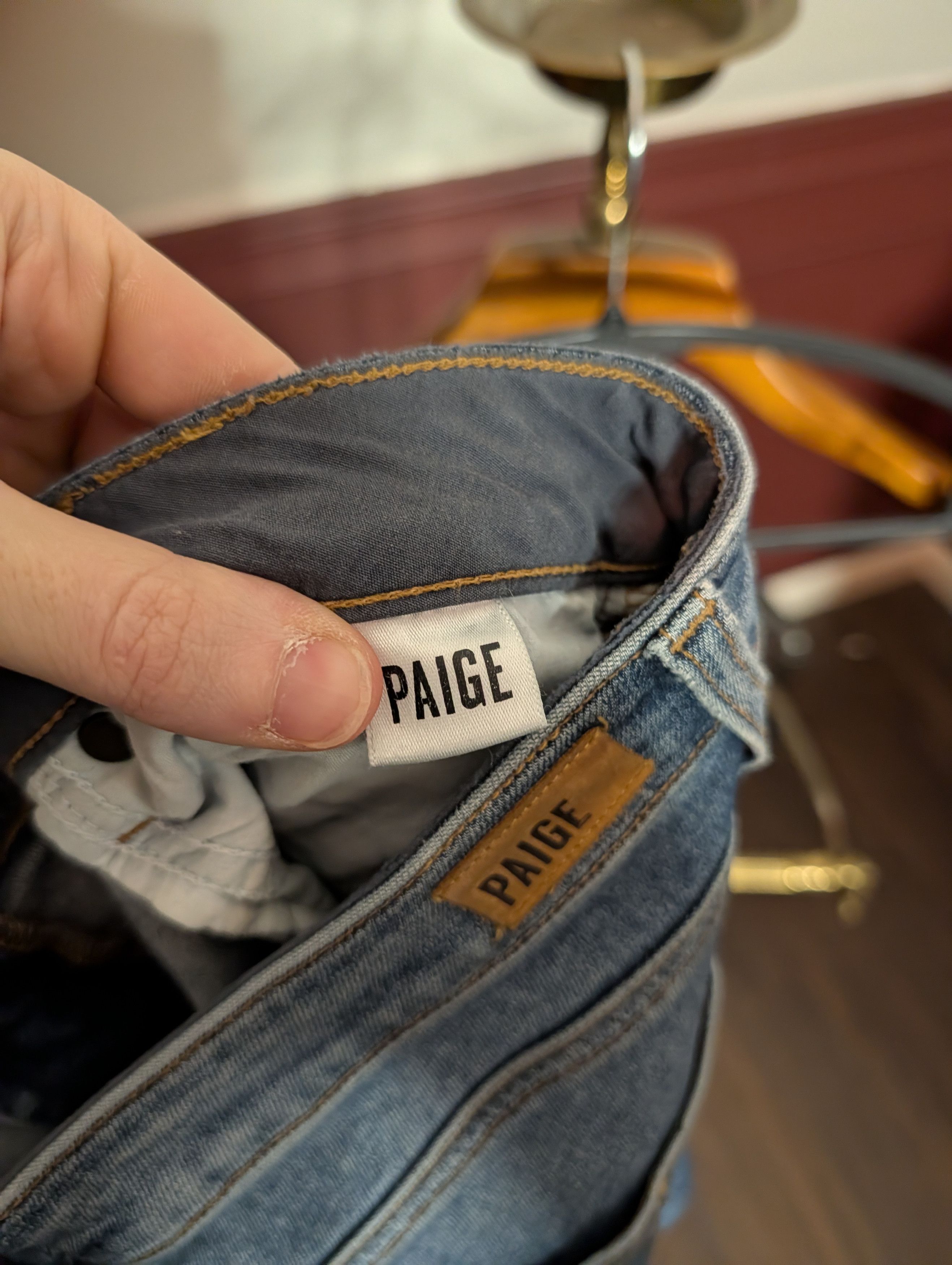 Paige FLARED distressed Bell Canyon made in USA jeans Size US 31 - 10 Thumbnail