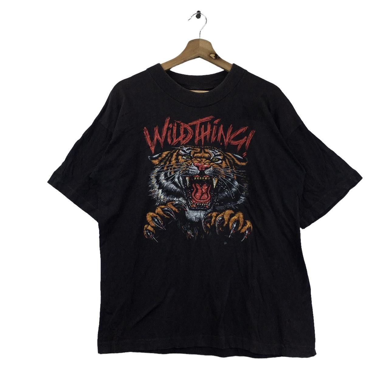 Wild Things Vtg WILD THINGS! TIGER Painting Modern Art Tee Shirt Cartoon Size US L / EU 52-54 / 3 - 1 Thumbnail