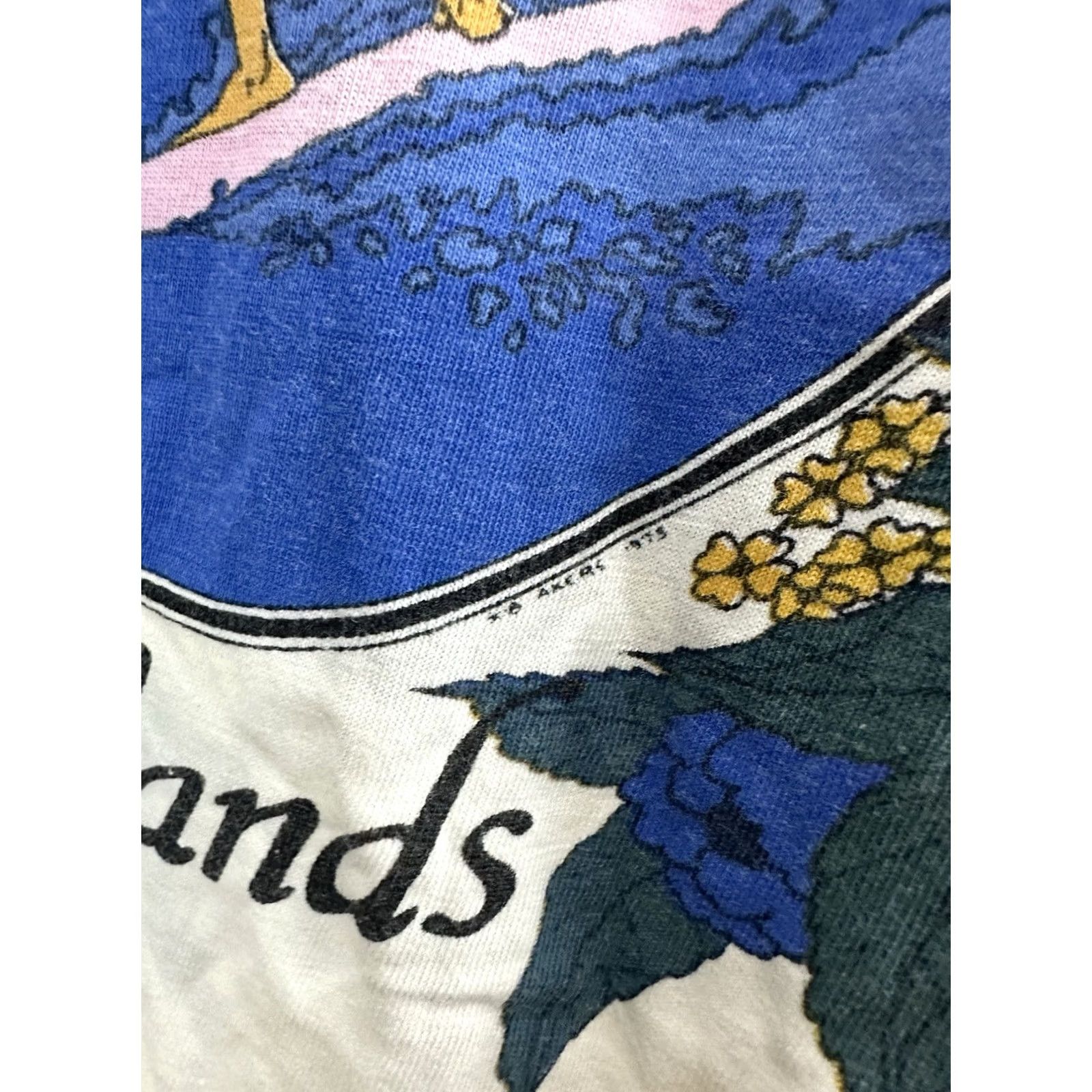 Doublet VTG 70s Poly Tees Hawaiian Islands Surf Tank Top Shirt Double Sided Print Size M Shirt Mens White Beach Surf Wave 70s VTG Size US M / EU 48-50 / 2 - 4 Thumbnail