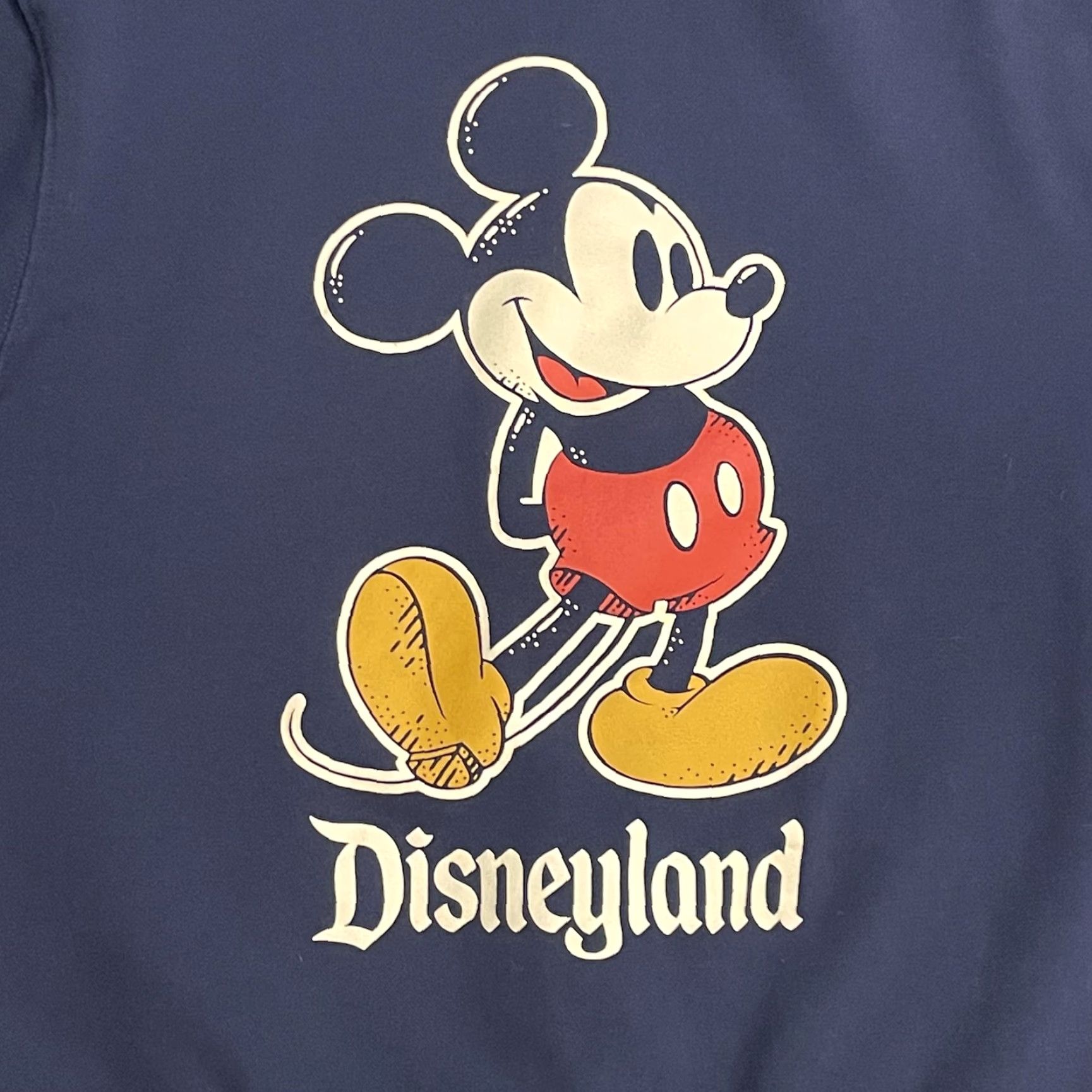 Disney Disney Disneyland Mickey Mouse Full Zip Hoodie Sweatshirt Adult M Navy Blue Fleece Back Graphic Print Logo Zipper Mens Sportswear Size US M / EU 48-50 / 2 - 3 Thumbnail