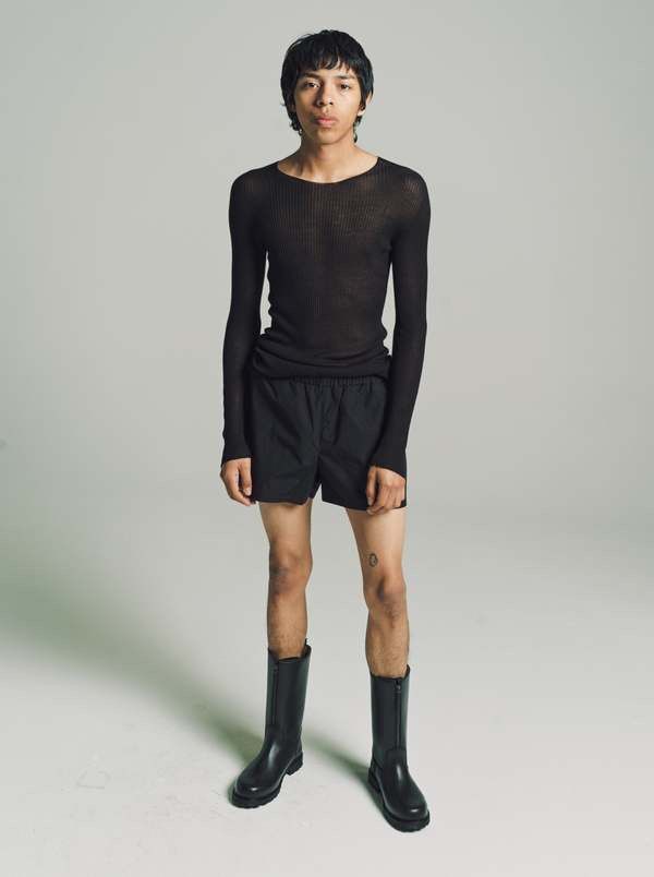 RIER Rier waxed cotton shorts - black Size US 30 / EU 46 - 3 Thumbnail