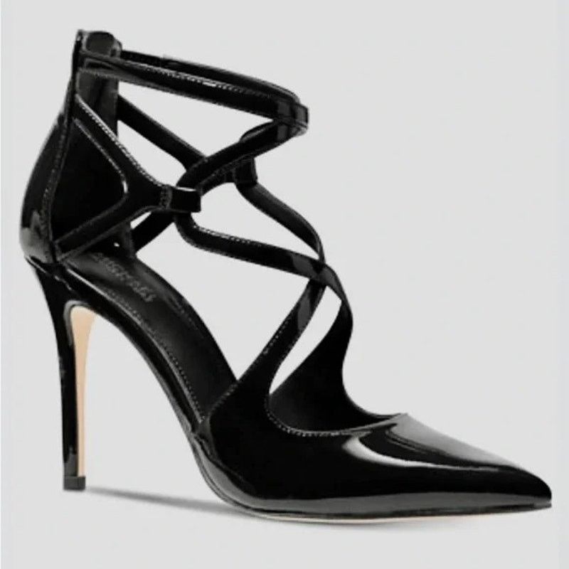 Michael Kors Michael Kors Catia Patent Leather Stiletto Heels 9 Size US 9 / IT 39 - 1 Thumbnail