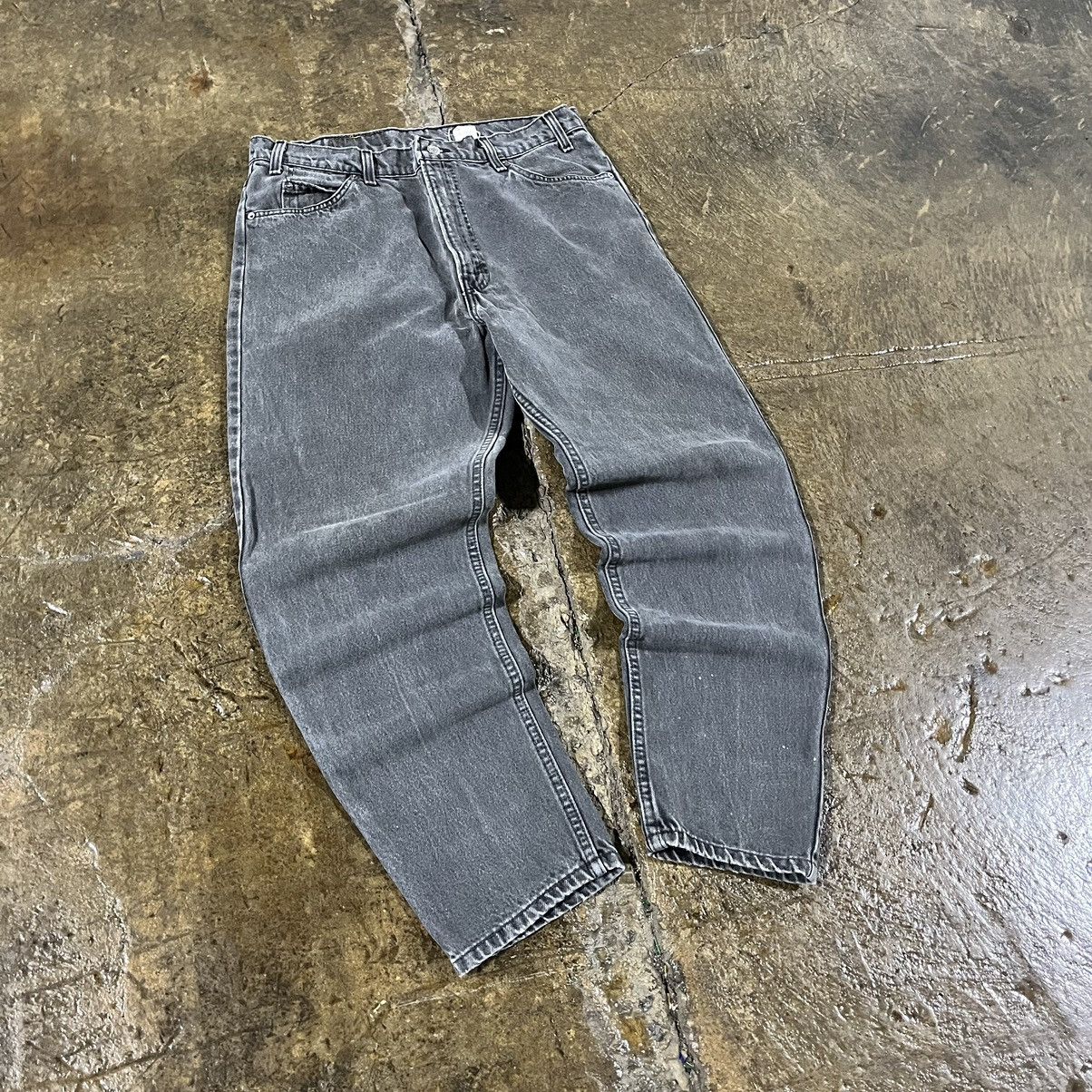 Levi's × Vintage Crazy Vintage 90s Levi's 550 Faded Black Essential Jeans Size US 34 / EU 50 - 6 Thumbnail