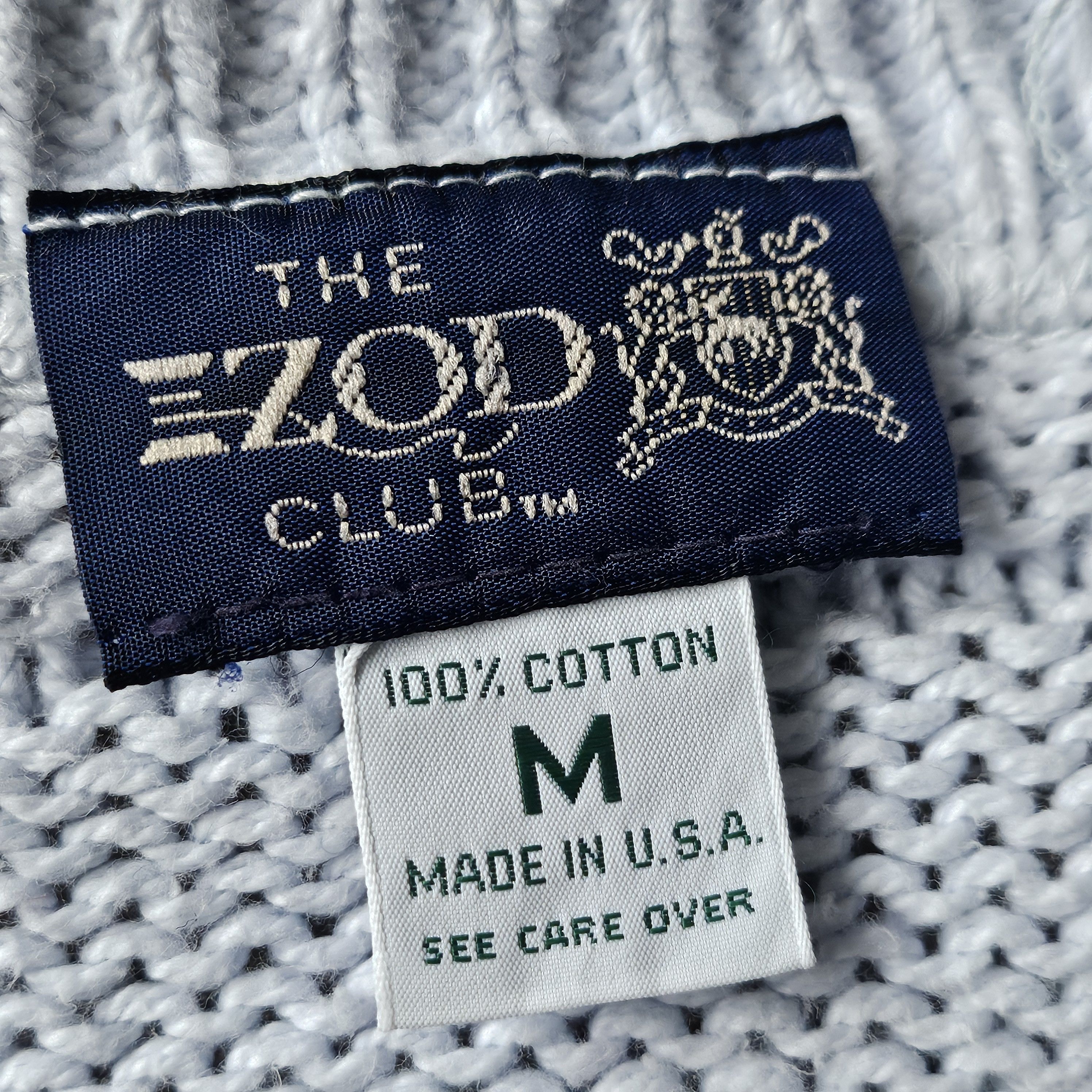 Izod × Vintage Vintage Men’s Izod M Baby Blue 100% Cotton Pullover Sweater Size US M / EU 48-50 / 2 - 5 Thumbnail