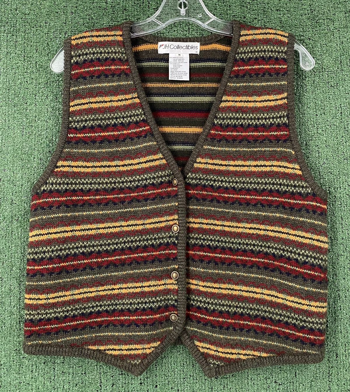 Other VTG 90’s JH Collectibles Wool Blend Sweater Vest Medium Size M / US 6-8 / IT 42-44 - 1 Thumbnail