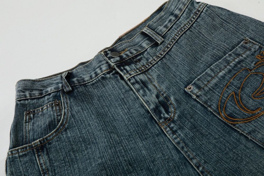Vintage Vintage washed distressed high-street scimitar jeans Size US 32 / EU 48 - 3 Thumbnail