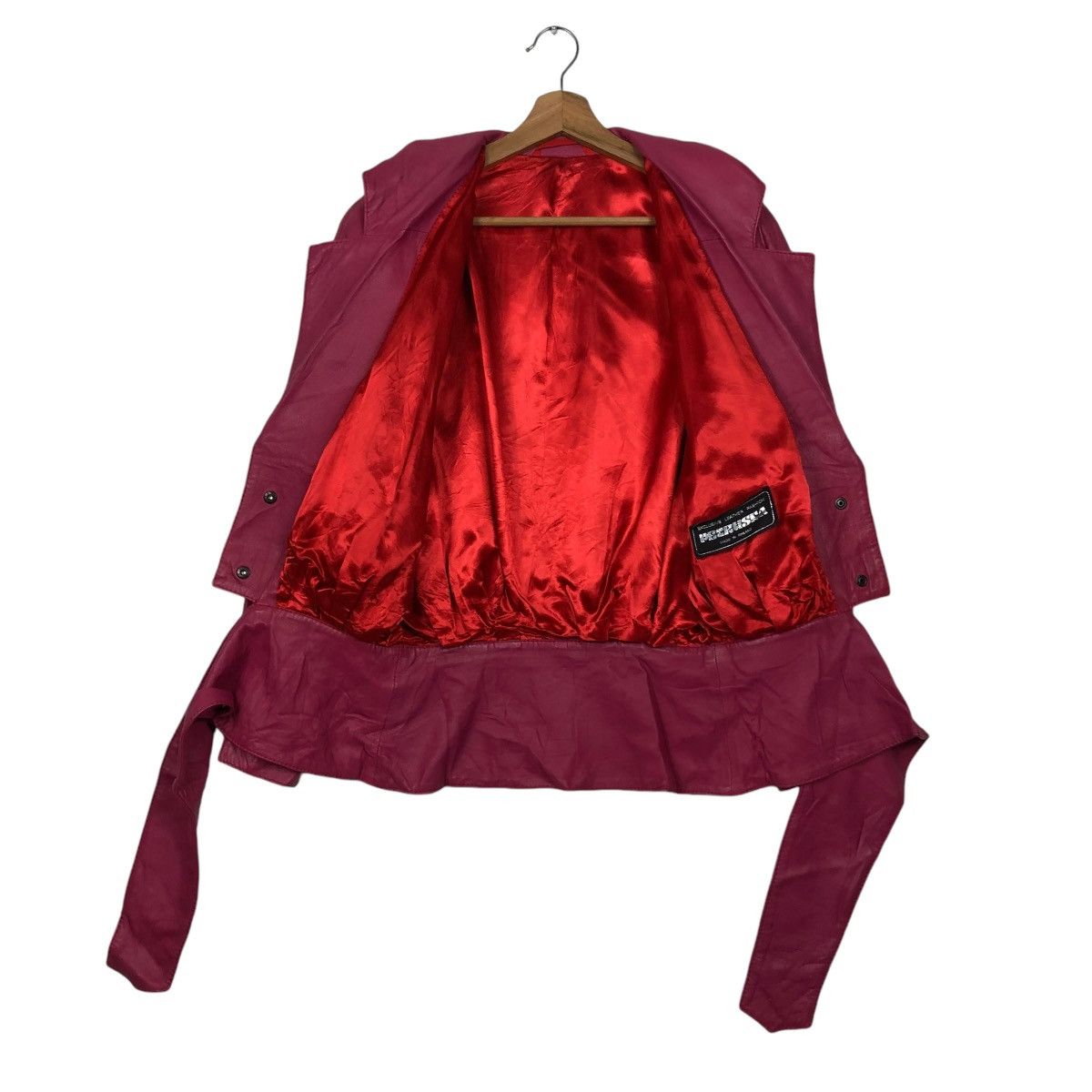 Japanese Brand 🔥VINTAGE CROPPED LEATHER JACKET PETRUSKA ISSEY MIYAKE Size US S / EU 44-46 / 1 - 14 Thumbnail