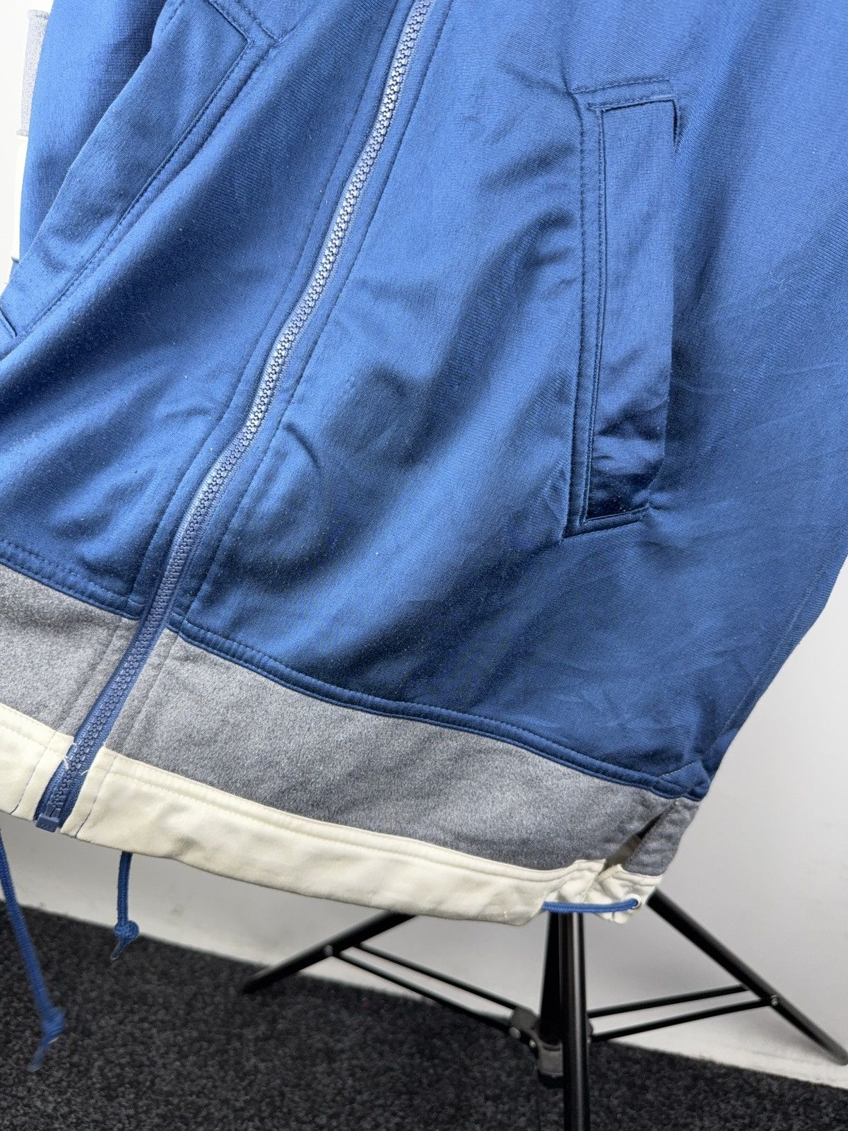 Nike × Vintage 90s Nike Varsity Style Track Jacket Blue White Retro Y2K Size US S / EU 44-46 / 1 - 4 Thumbnail