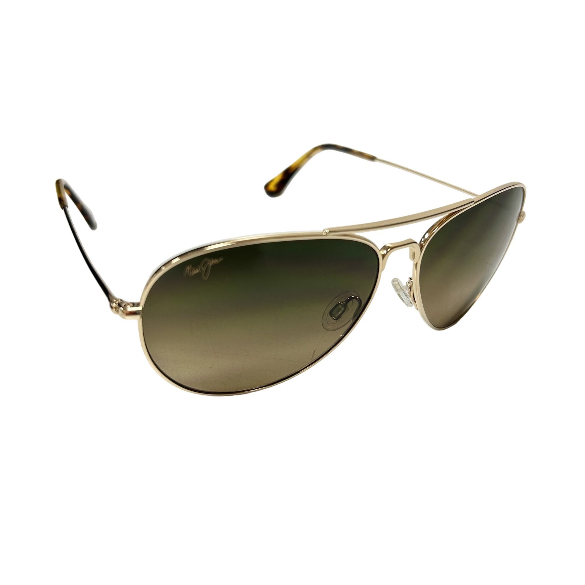 Maui Jim New HS264-16 Sunglasses MAVERICKS Gold Polarized Aviators Size ONE SIZE - 6 Thumbnail