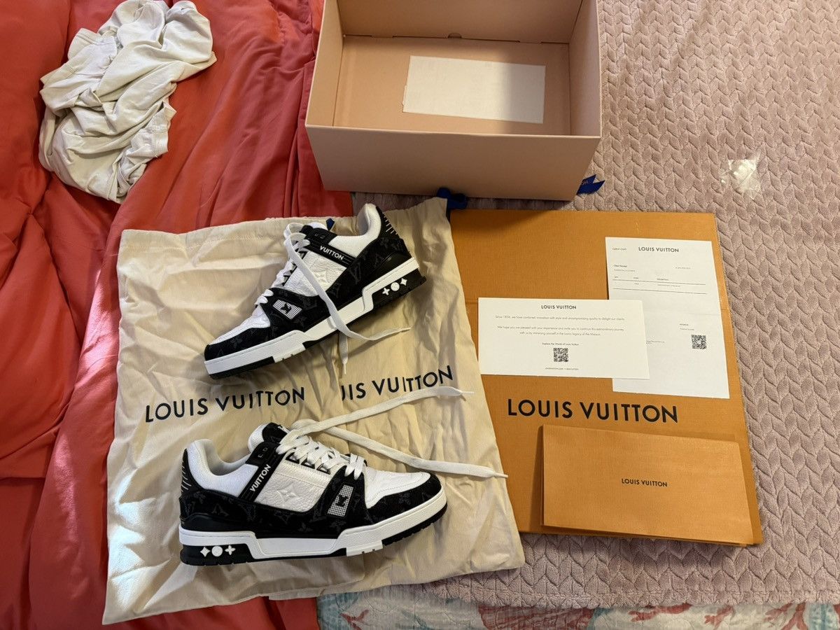 Louis Vuitton LV Trainer Sneaker (White/Black) Size US 8.5 / EU 41-42 - 1 Thumbnail