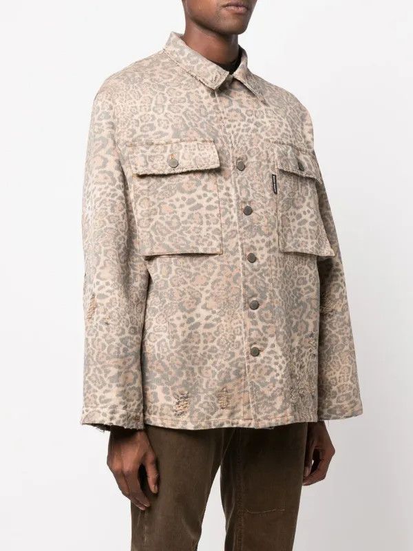 Palm Angels o1y0325 Logo Jacket in Leopard Size US S / EU 44-46 / 1 - 3 Thumbnail