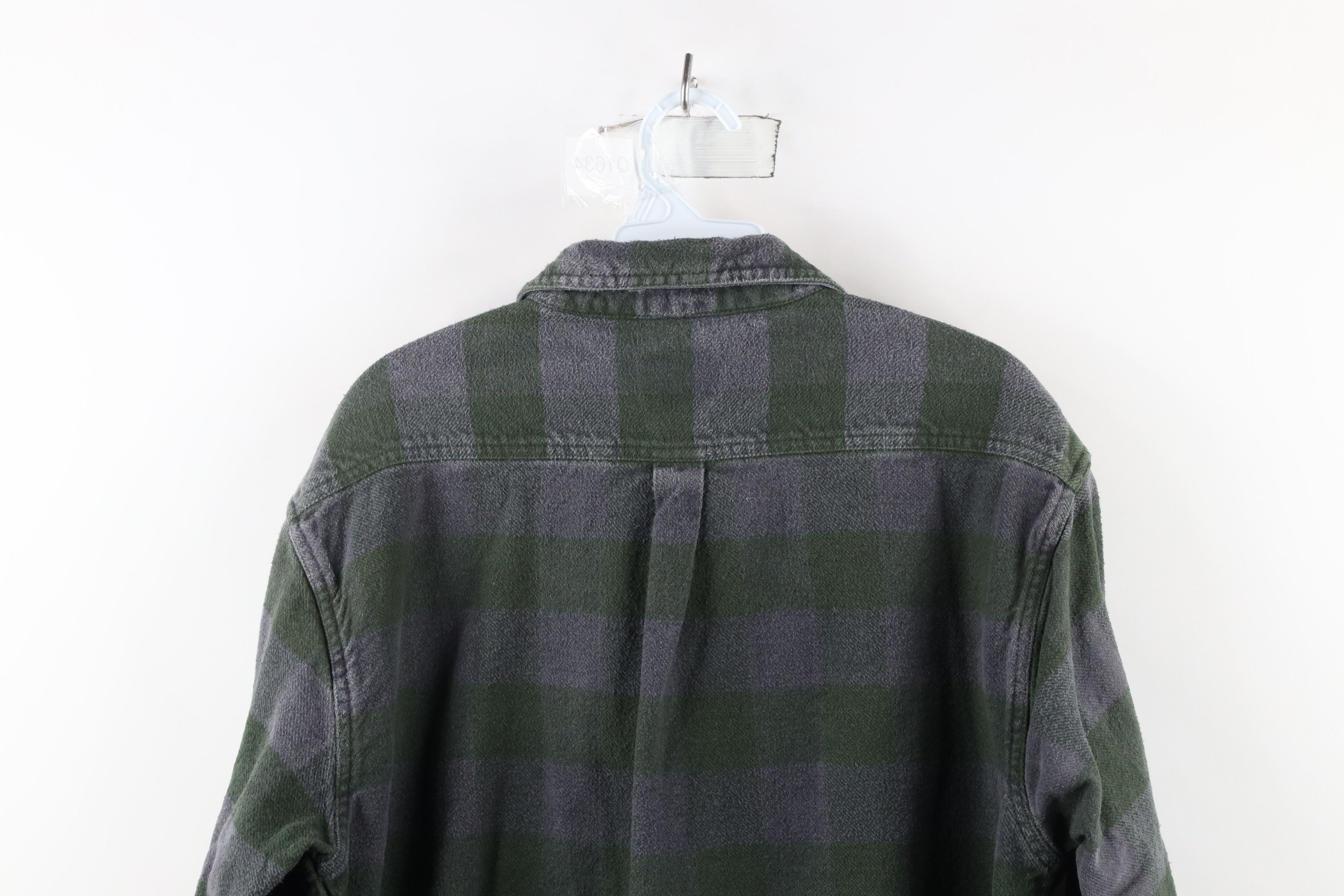 Vintage Vintage 90s Streetwear Heavyweight Flannel Button Shirt Size US L / EU 52-54 / 3 - 9 Thumbnail