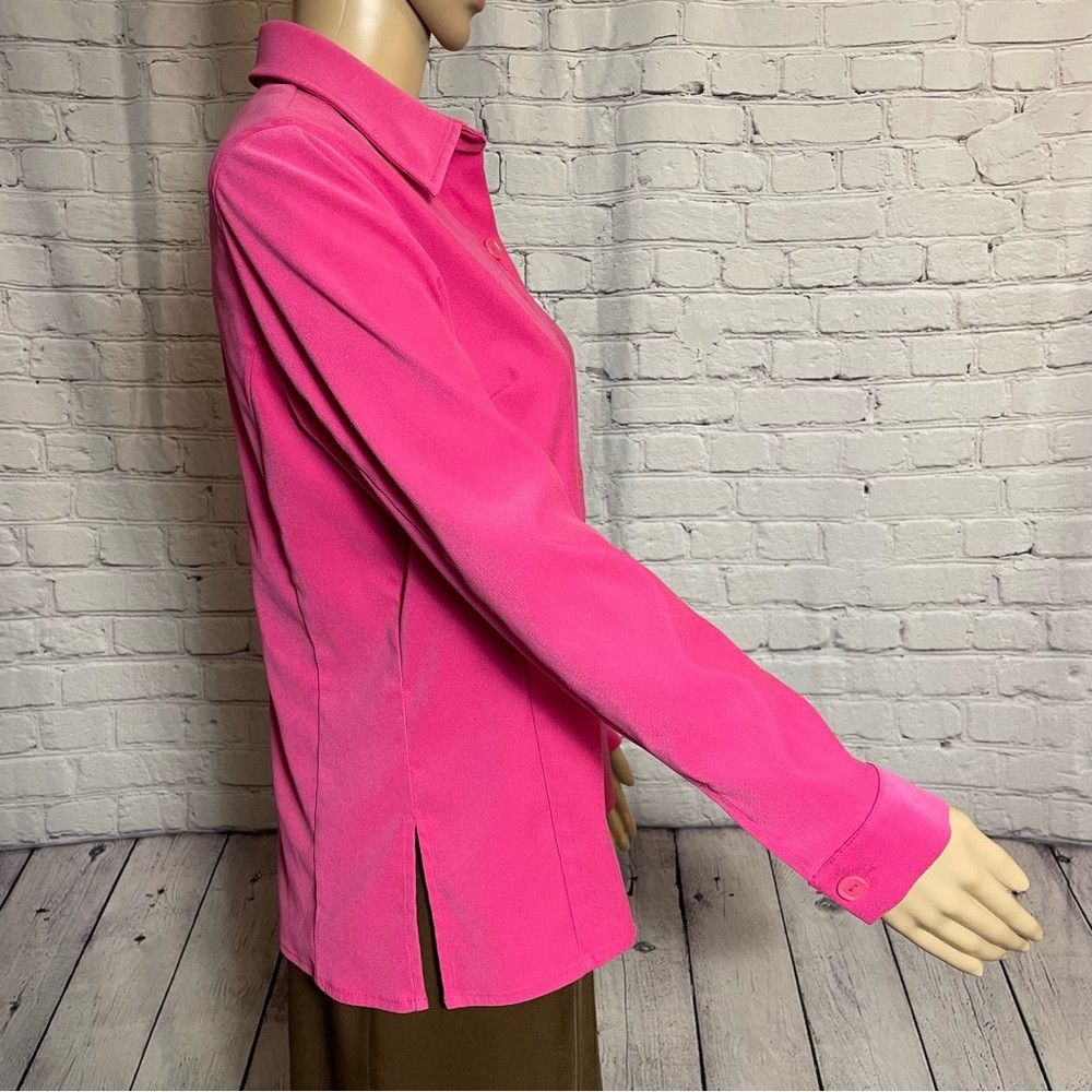 Other Petite Sophisticate Pink Shirt Jacket Size 8 Size M / US 6-8 / IT 42-44 - 3 Thumbnail