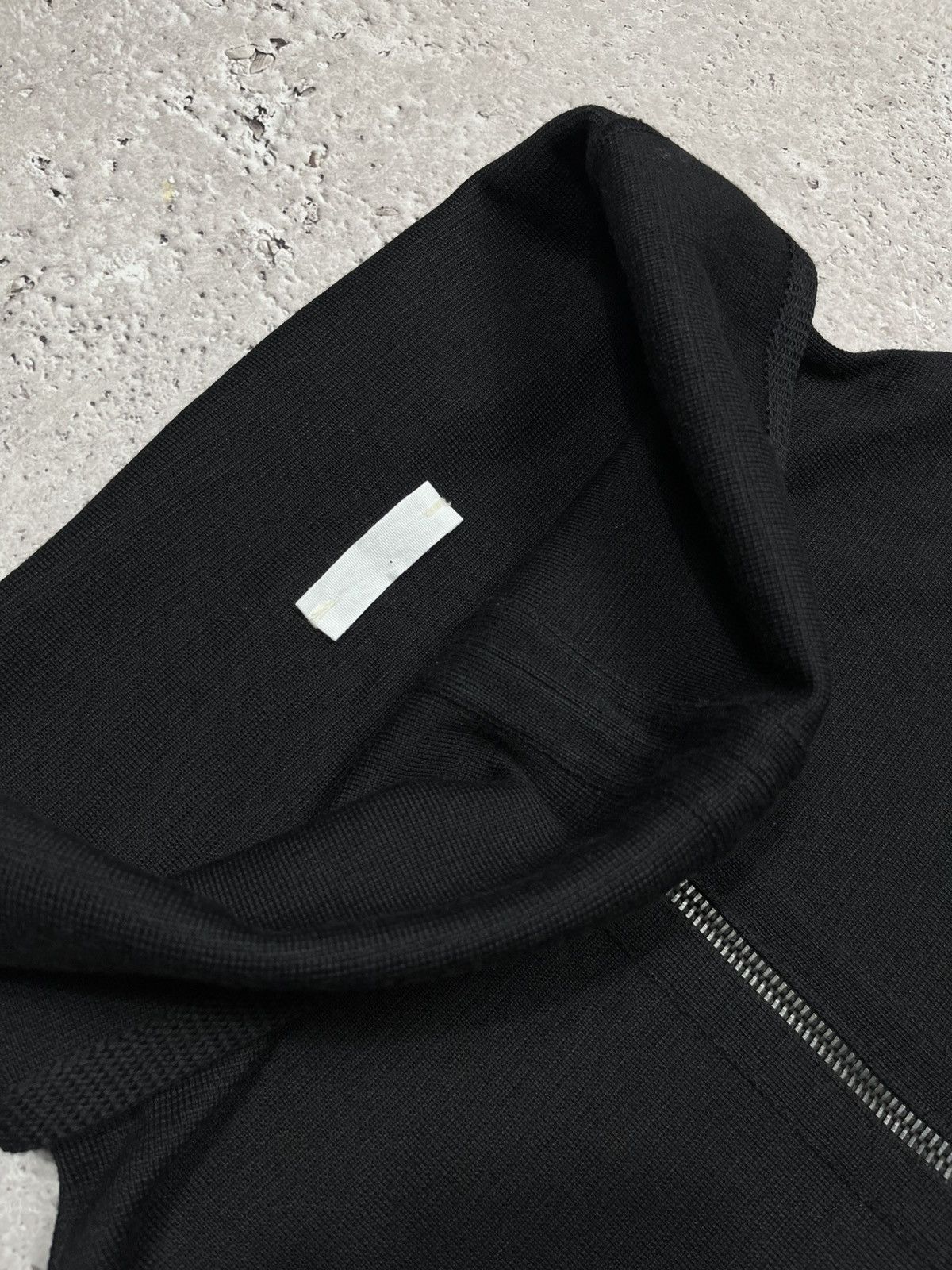 Other Stagni47 Black Wool Zip Up Knit Vest Made in Italy Size ONE SIZE - 6 Thumbnail