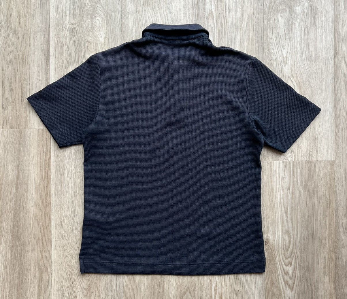 Nike × Vintage Vintage Nike Court Waffle Polo Navy Blue T-shirt Size US M / EU 48-50 / 2 - 13 Thumbnail