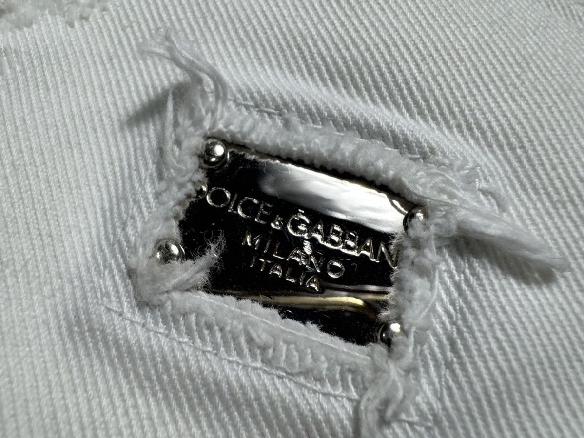Dolce & Gabbana Dolce & Gabbana DG Luxury White Denim Jeans Size 42 Size 28" / US 6 / IT 42 - 12 Thumbnail