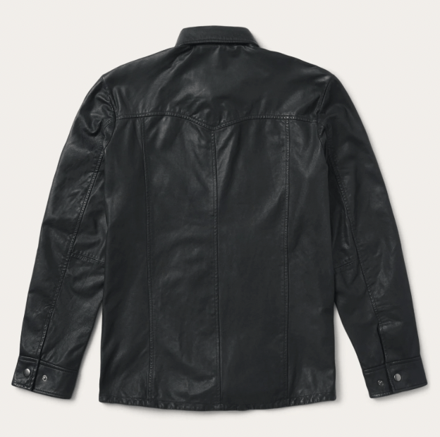 Stetson STETSON Leather Western Shirt Jacket - Size XXL Size US XXL / EU 58 / 5 - 4 Thumbnail