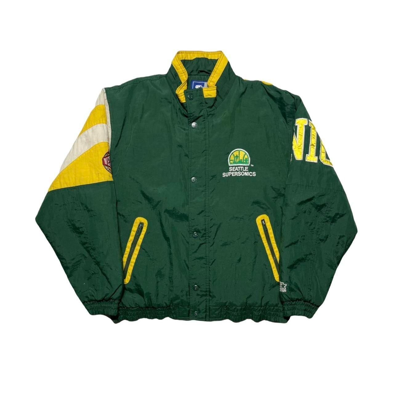 image of NBA x Starter Vintage Seattle Supersonics Starter Jacket in Green, Men's (Size Large)