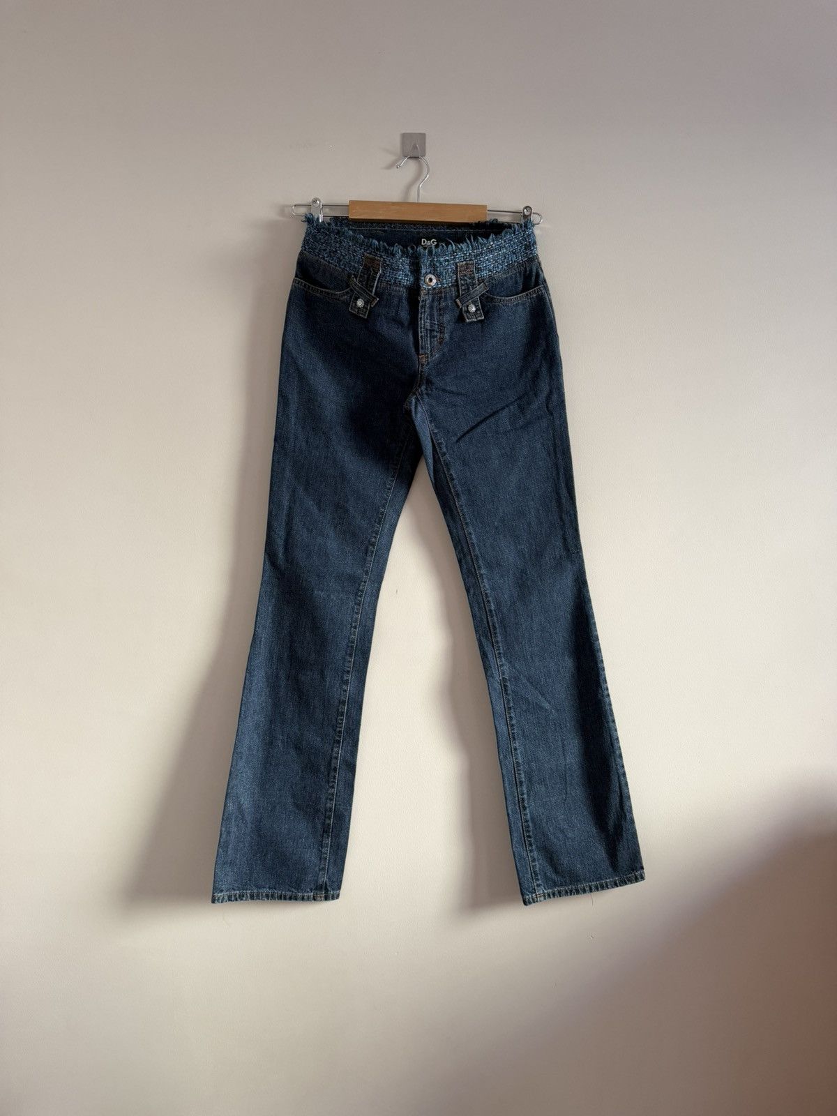Dolce & Gabbana Vintage D&G Denim Set Tweed Trim Jacket Jeans Size M / US 6-8 / IT 42-44 - 4 Thumbnail