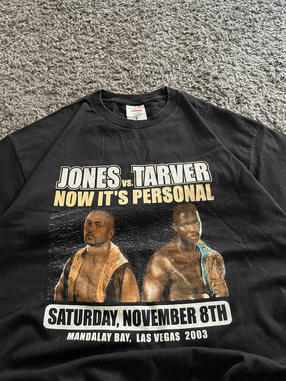 Vintage Vintage 2003 Roy Jones vs Tarver Boxing Promo T Shirt Size US XL / EU 56 / 4 - 4 Thumbnail