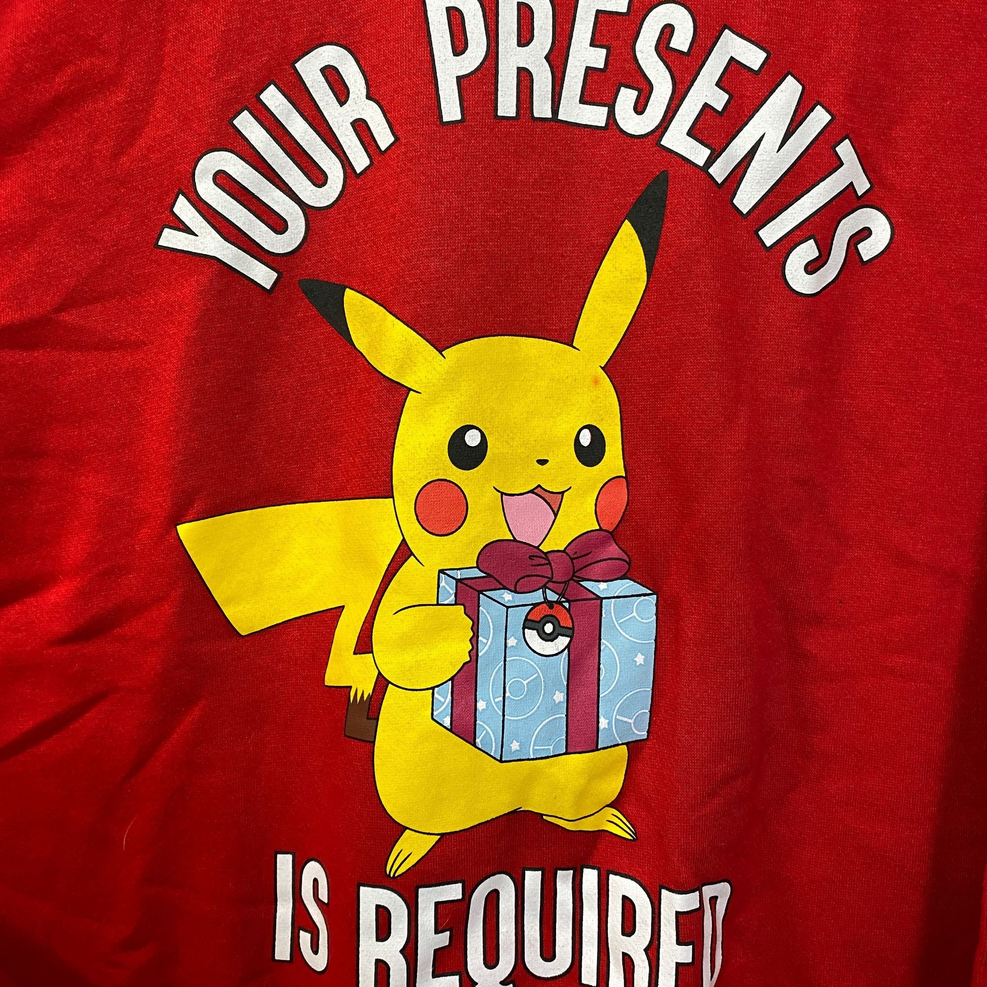 Pokemon Pokemon Pikachu Your Presents Is Required Crewneck Sweatshir Size US M / EU 48-50 / 2 - 3 Thumbnail