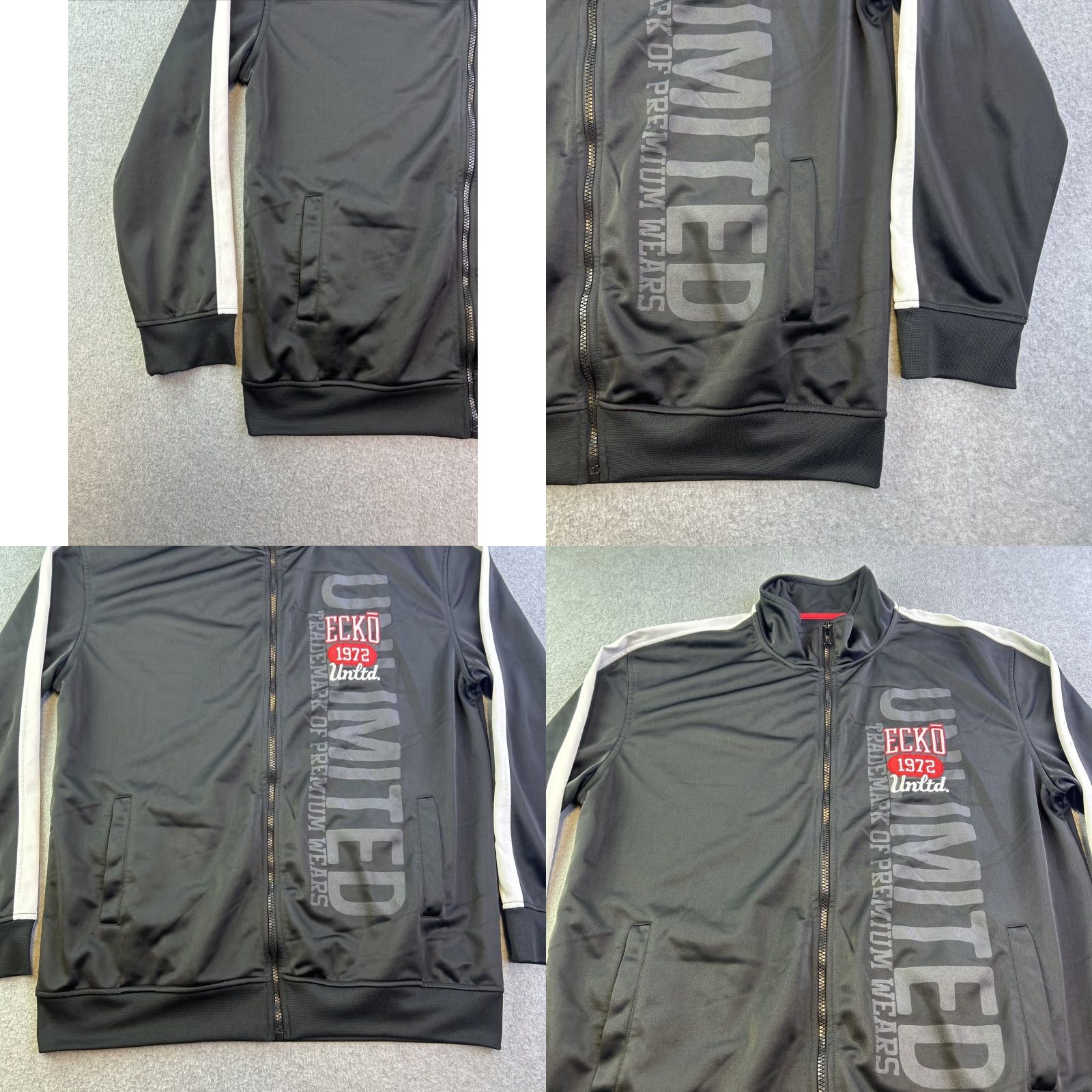 Ecko Unltd. Ecko Unltd Jacket Mens XL Black Red Full Zip Long Sleeve Casual Y2K Adult Size US XL / EU 56 / 4 - 8 Thumbnail