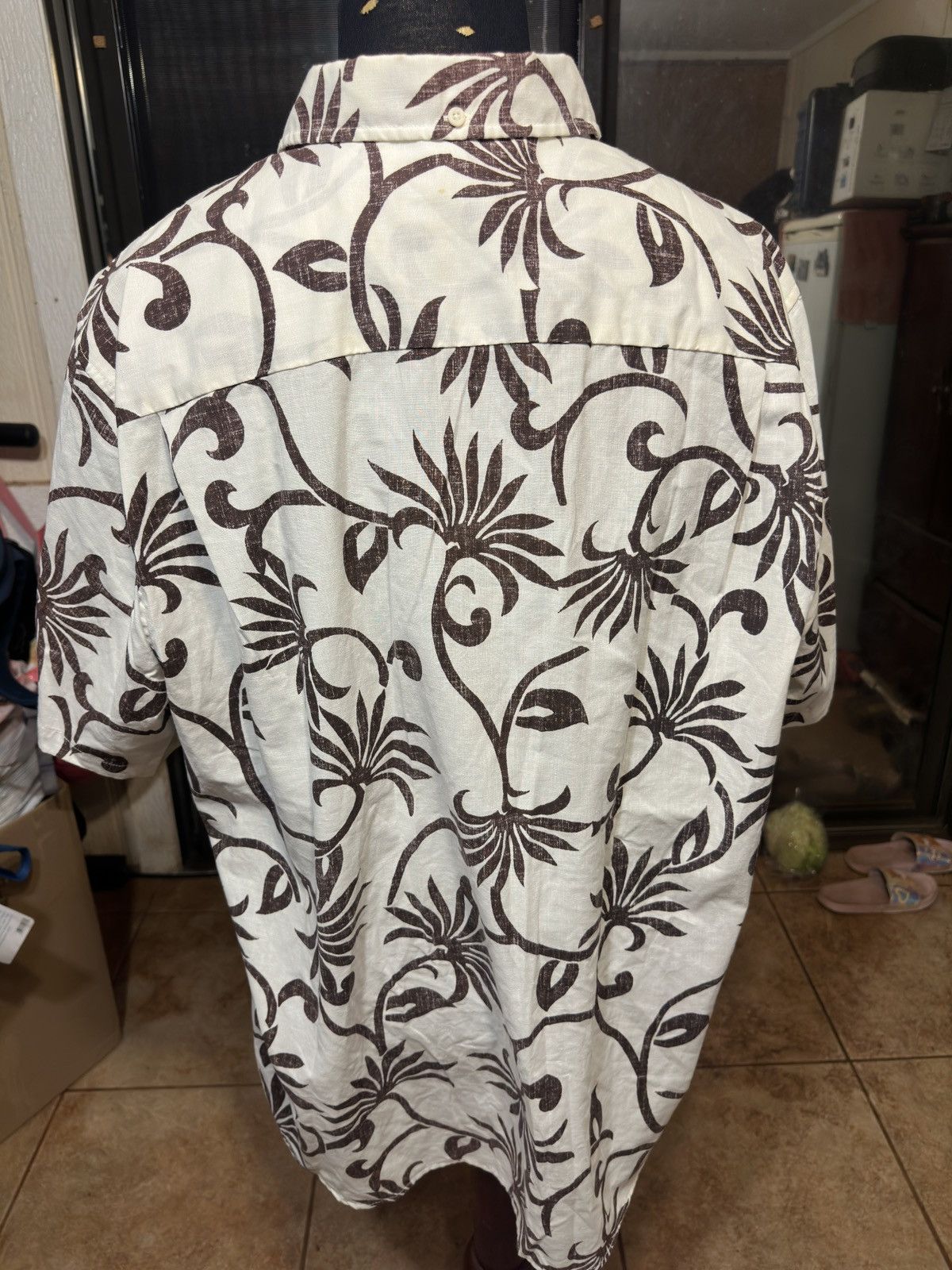 Reyn Spooner New Reyn Spooner Polynepareau Hawaiian White/Brown Men's 3XL Size US XXL / EU 58 / 5 - 2 Thumbnail