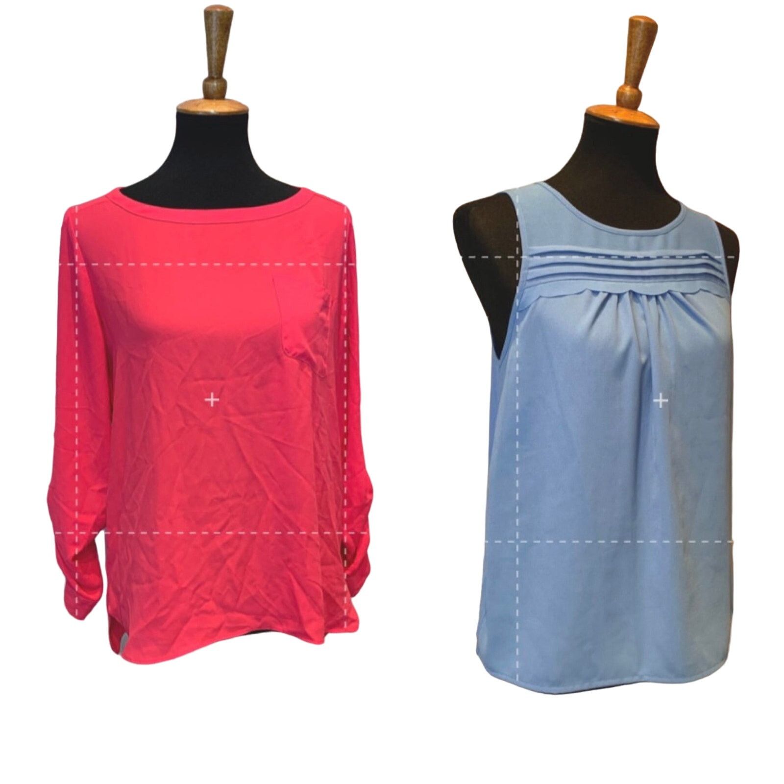 Loft 2 LOFT/Elle Small Pink Blue Flowy Sleeveless Tank Blouse Size S / US 4 / IT 40 - 1 Thumbnail