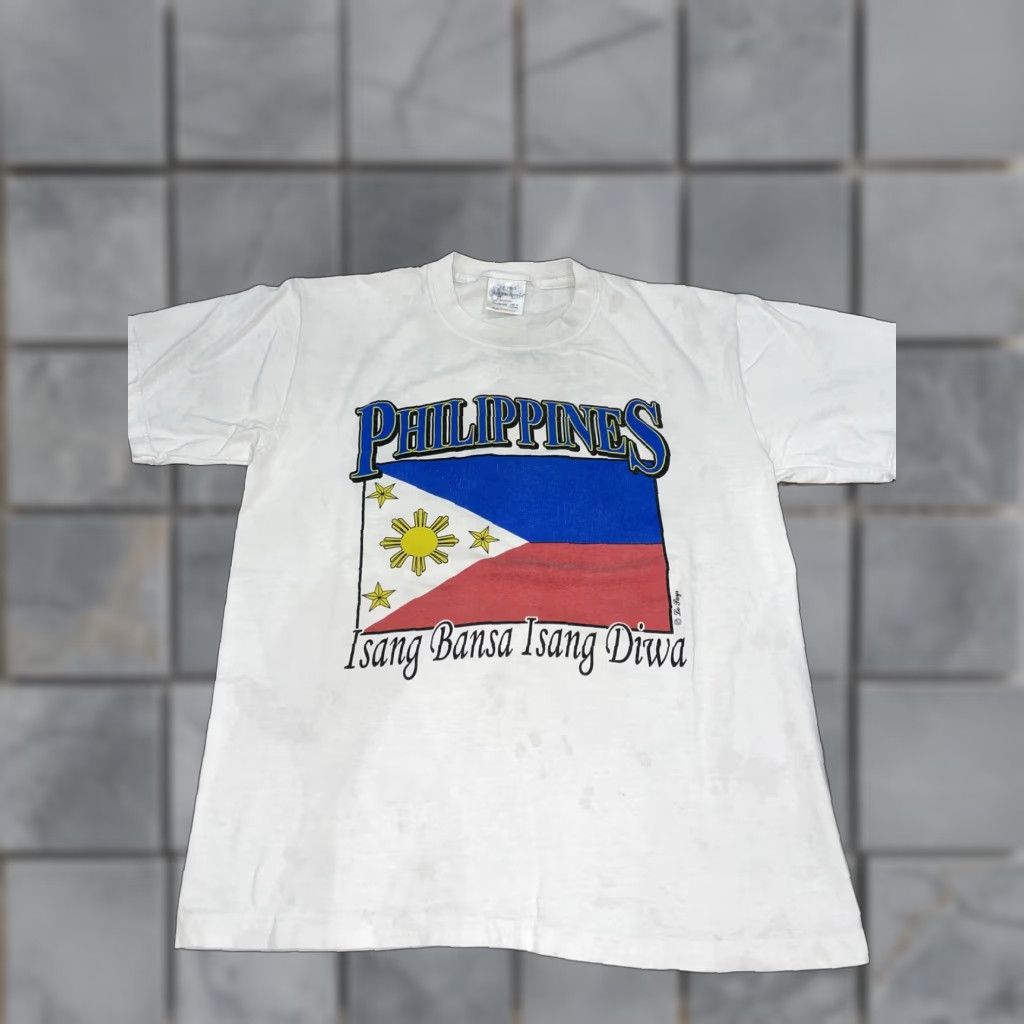 Vintage VINTAGE M & M T-Shirt White Medium USA Shirt Mens Regular Size M 19x24.5 Size US M / EU 48-50 / 2 - 1 Thumbnail