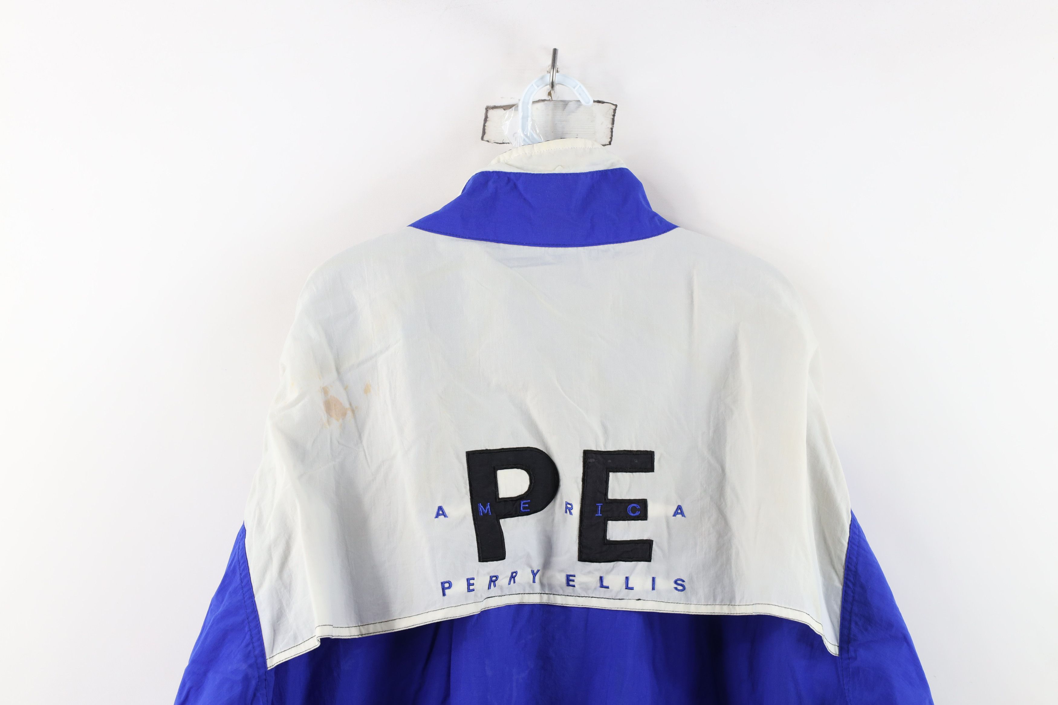 Perry Ellis Vintage 90s Perry Ellis Reflective Lined Windbreaker Jacket Size US XXL / EU 58 / 5 - 16 Thumbnail