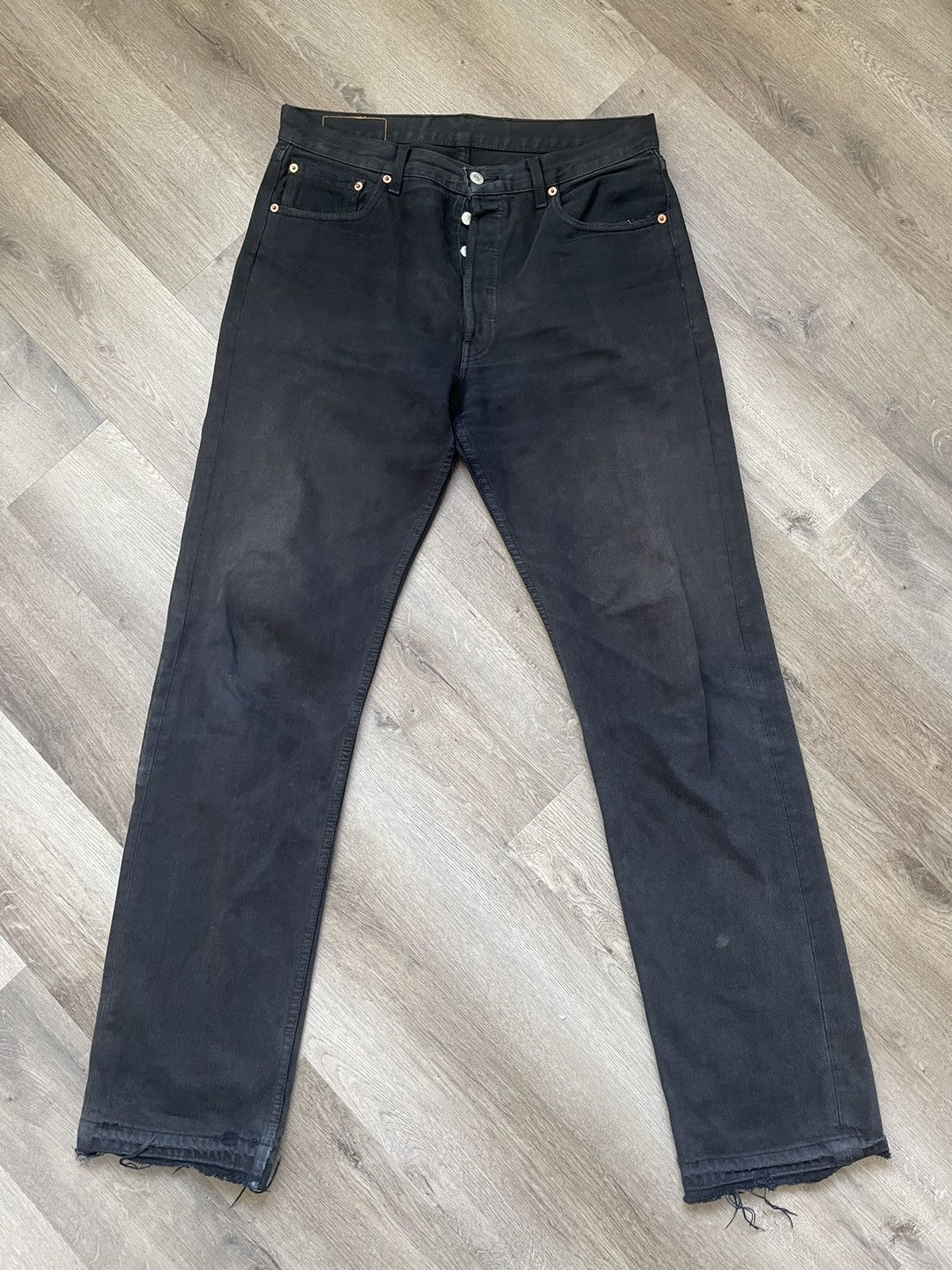 Image of Levis x Unsound Rags Levi’S 501 Black Blue Faded, Men's (Size 33)