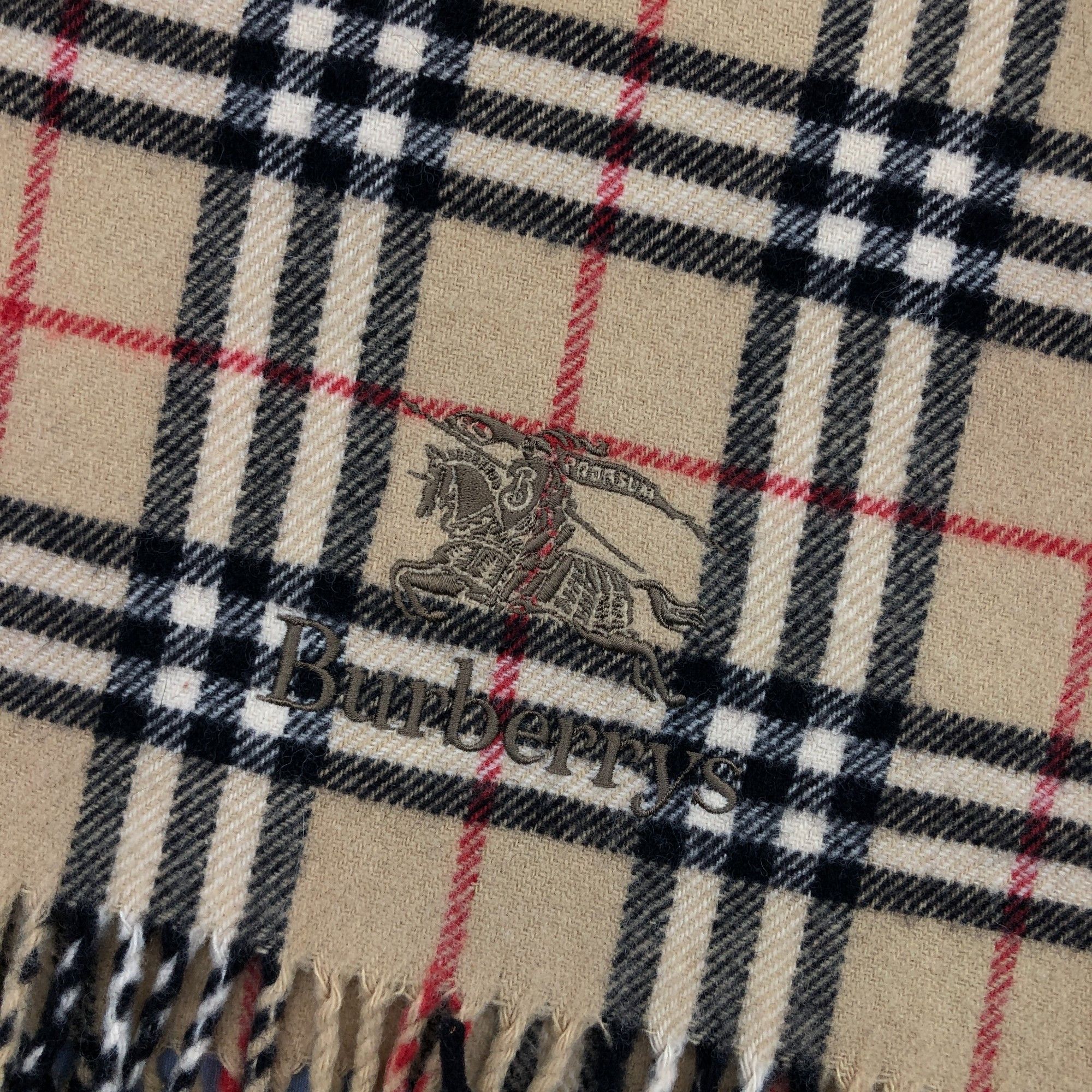 Burberry Vintage Burberry Scarf Muffler Wool Cashmere Scarves. Size ONE SIZE - 5 Thumbnail